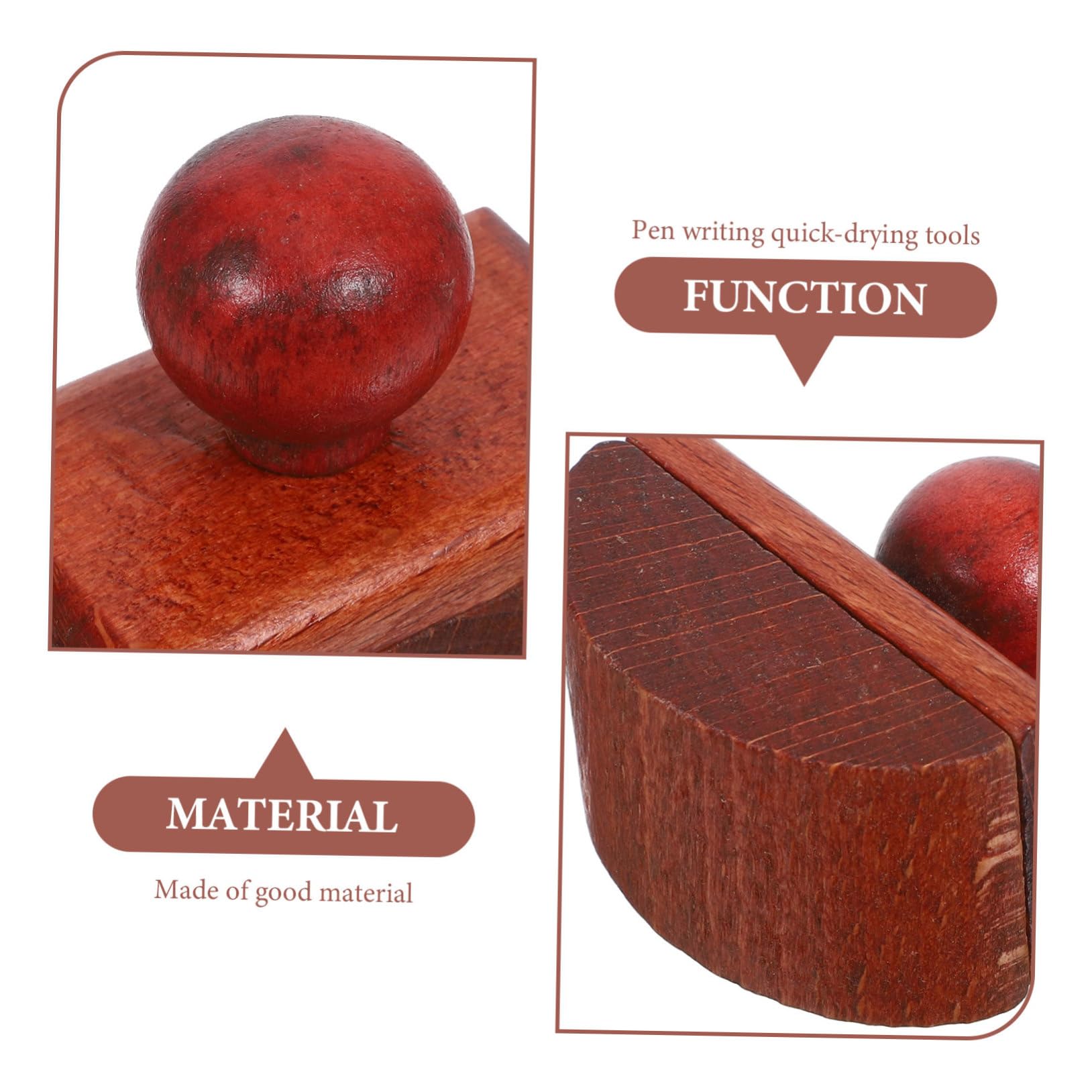 Homoyoyo Wippenlöscher Leicht und Tragbar Tintenabsorptions Holz mit Schnelltrocknendem Stempel Verhindert Seitenverklebung für Kalligrafie und Füller Am Schreibtisch