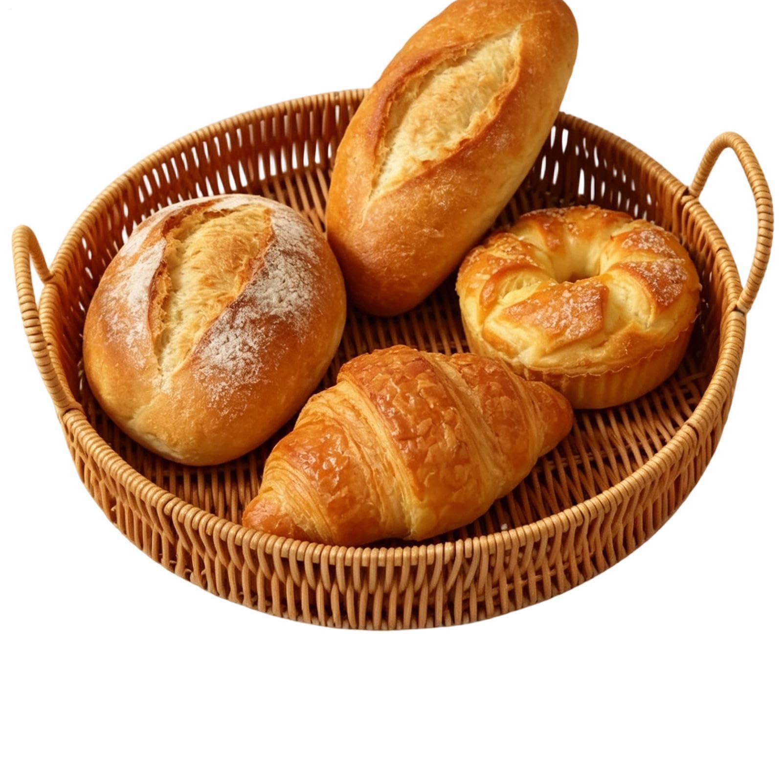 Cesta de almacenamiento de ratán para organizar tus mesas de cocina y balcón