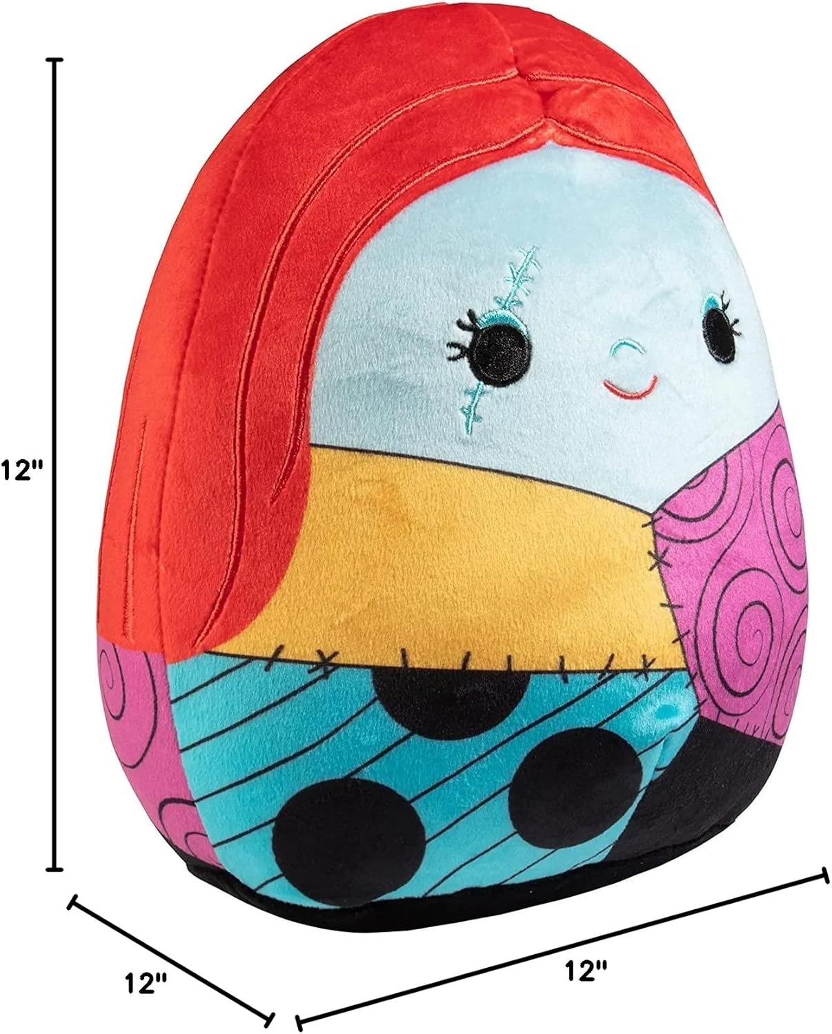 Squishmallows 12" Jack and Sally - Nightmare Before Christmas Official Kellytoy Halloween - Cute and Soft Plush Stuffed Animals -Set of 2 - Great Gift for Kids - Ages 2+