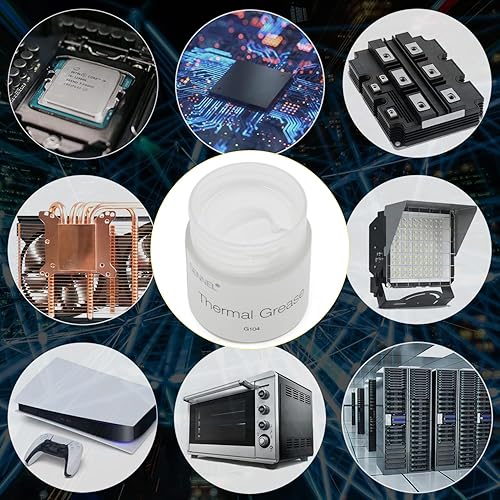 Miniatura 3 de G104 0.71 oz de grasa compuesta conductora térmica blanca, pasta disipadora de calor, pasta térmica para CPU GPU Cooler IC LED Chipset Cooling