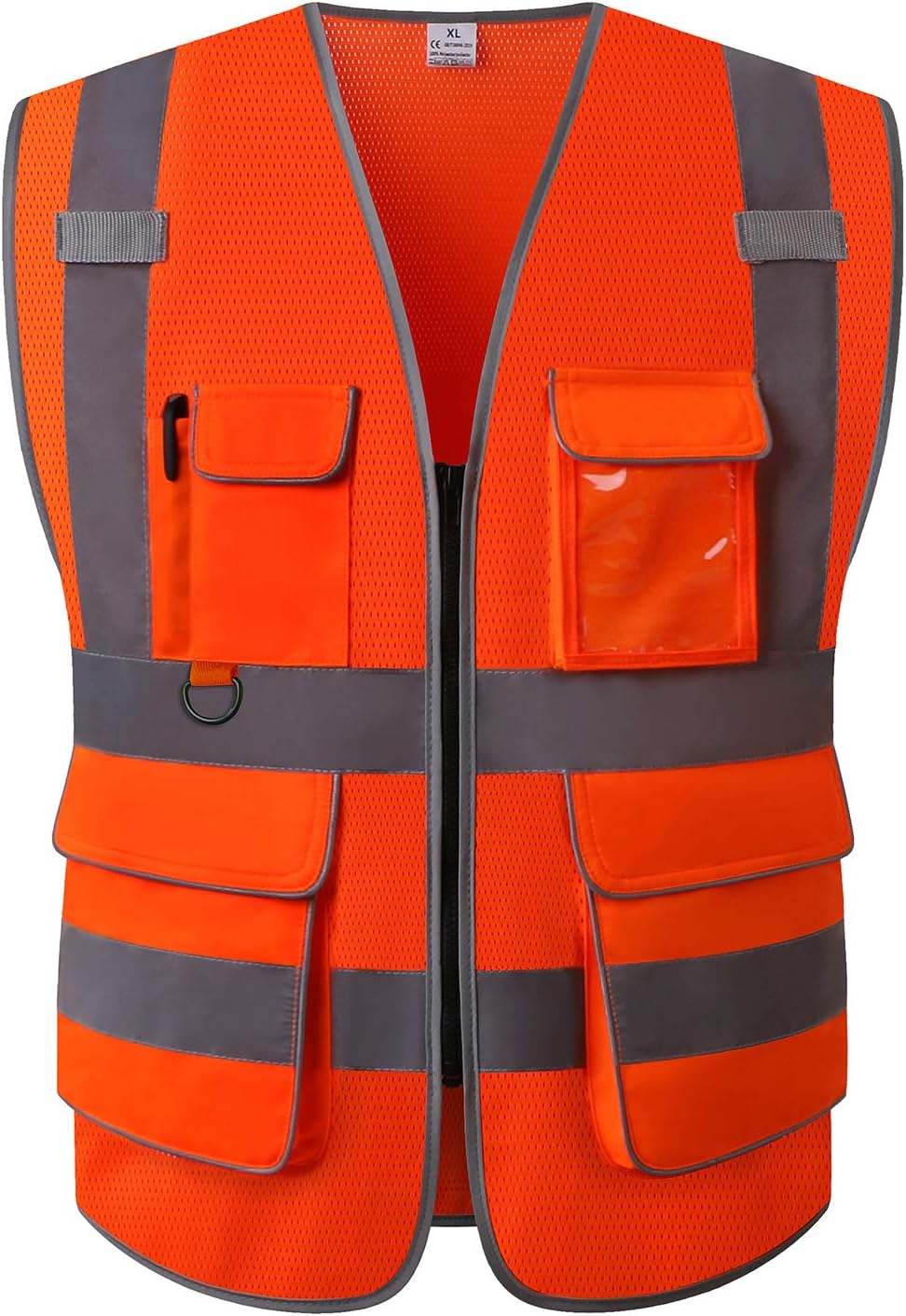 UNINOVAHigh Visibility Safety Vest - Multi Pockets Reflective Mesh Breathable Workwear, ANSI/ISEA Standards