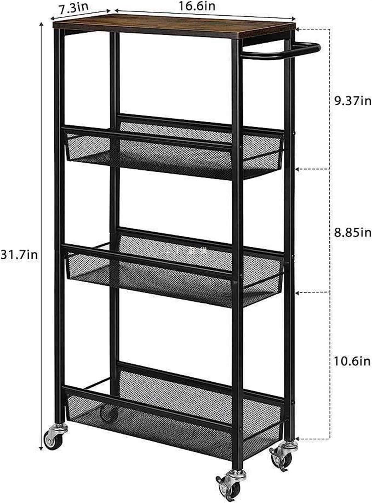 Cocina Scaffale Da Cucina, For La Casa, Piccolo Carrello Multistrato Pavimento A , Portaoggetti Multifunzionale For Verdure Estante de almacenamiento