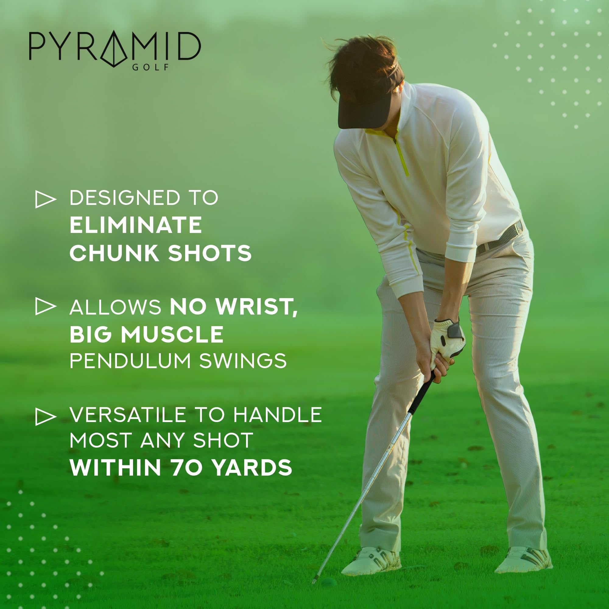 Pyramid P3 Pharaoh Wedge – Präzisions-Golfkeile mit Anti-Chip-Sohle und anpassbarem Loft, Pitching-Keil-Set für rechte Hand, Pro-Level-Spin für fortgeschrittene und ältere Golfer
