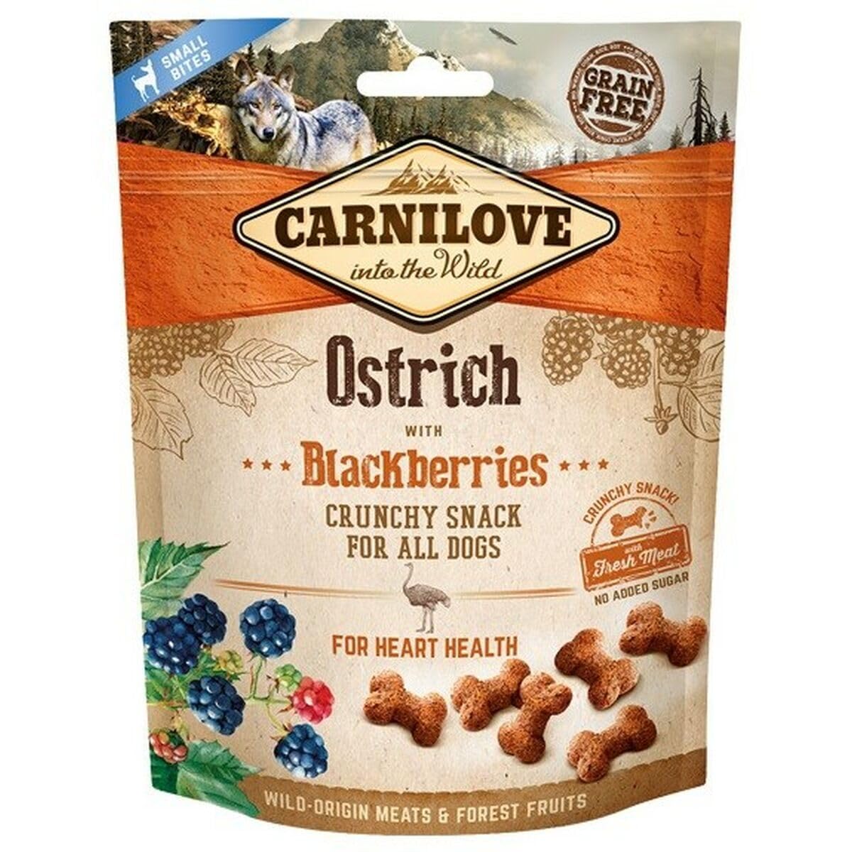 Ostrich with Blackberries Dog Treats 1x200g