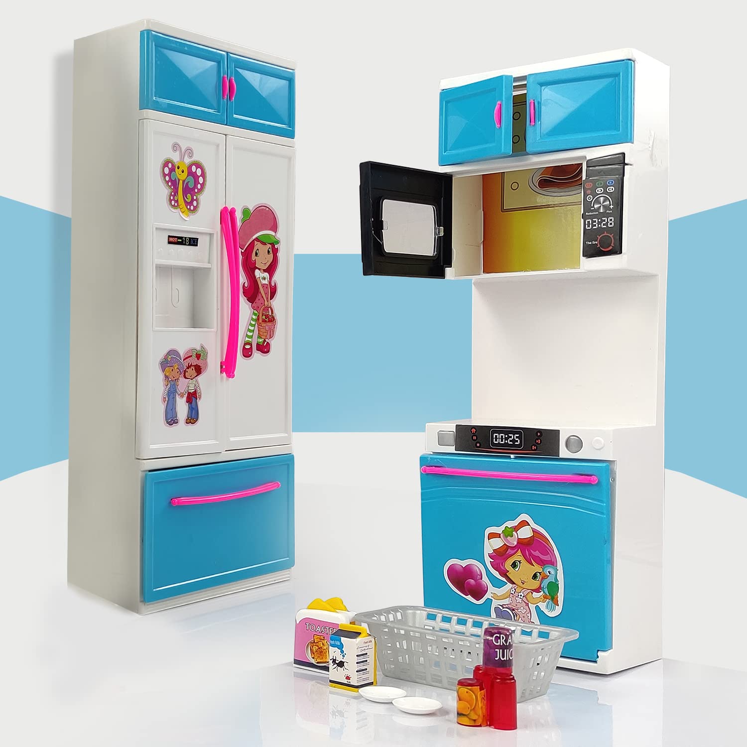 NHR Modern My Home Kitchen Set with Light and Music Kitchen Set for Kids, Girls Big Cooking Set | Kitchen Set | Cooking Pretend Play Set | Kitchen Toys | Girls Toys |Realistic Cooking Action(3+ years)