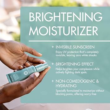 Bolden Brightening Face Moisturizer with SPF 30 & Vitamin C - Broad Spectrum UVA/UVB Hydrating Moisturizer Face Cream for Women - Applies Clear without Chalky Residue & Fade Dark Spots - 2.0FL Oz