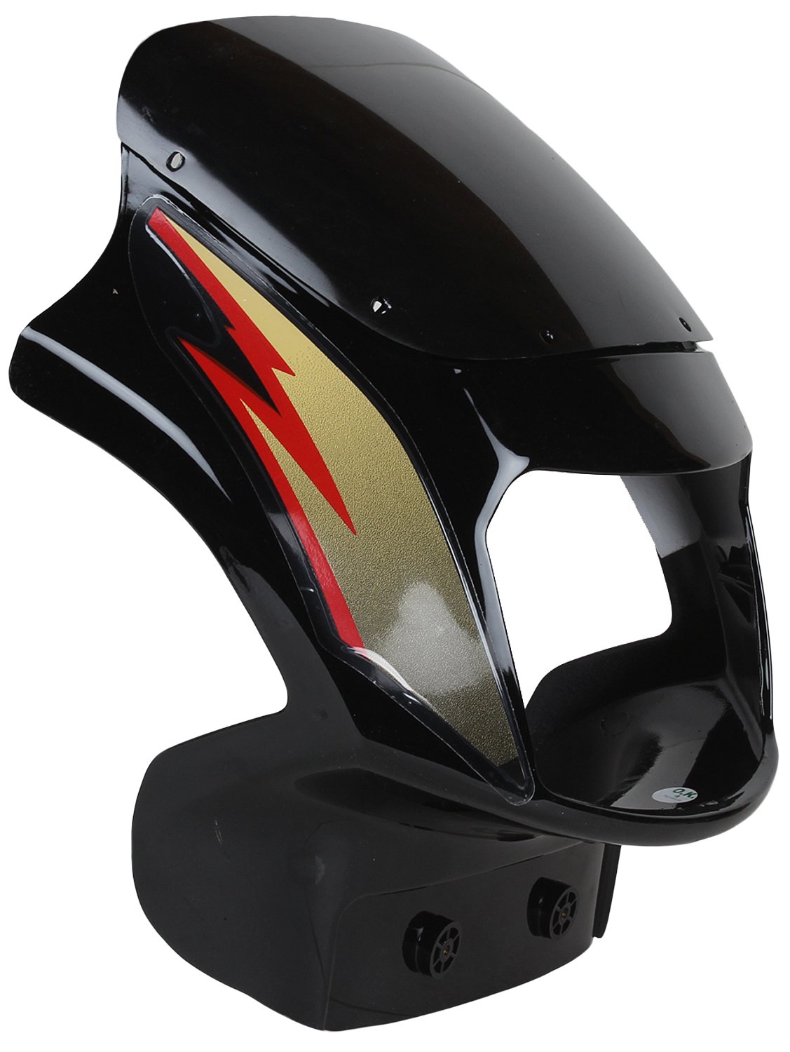 saya Sai SAI-97 Headlight Visor with Glass for TVS Victor (Black