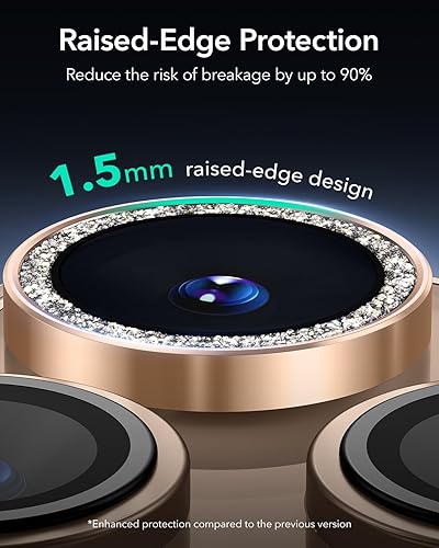 Miniatura 225 de ESR Protector de lente de cámara para Samsung Galaxy S23 Ultra, accesorios para Samsung S23 Ultra, vidrio templado ultrafino resistente a