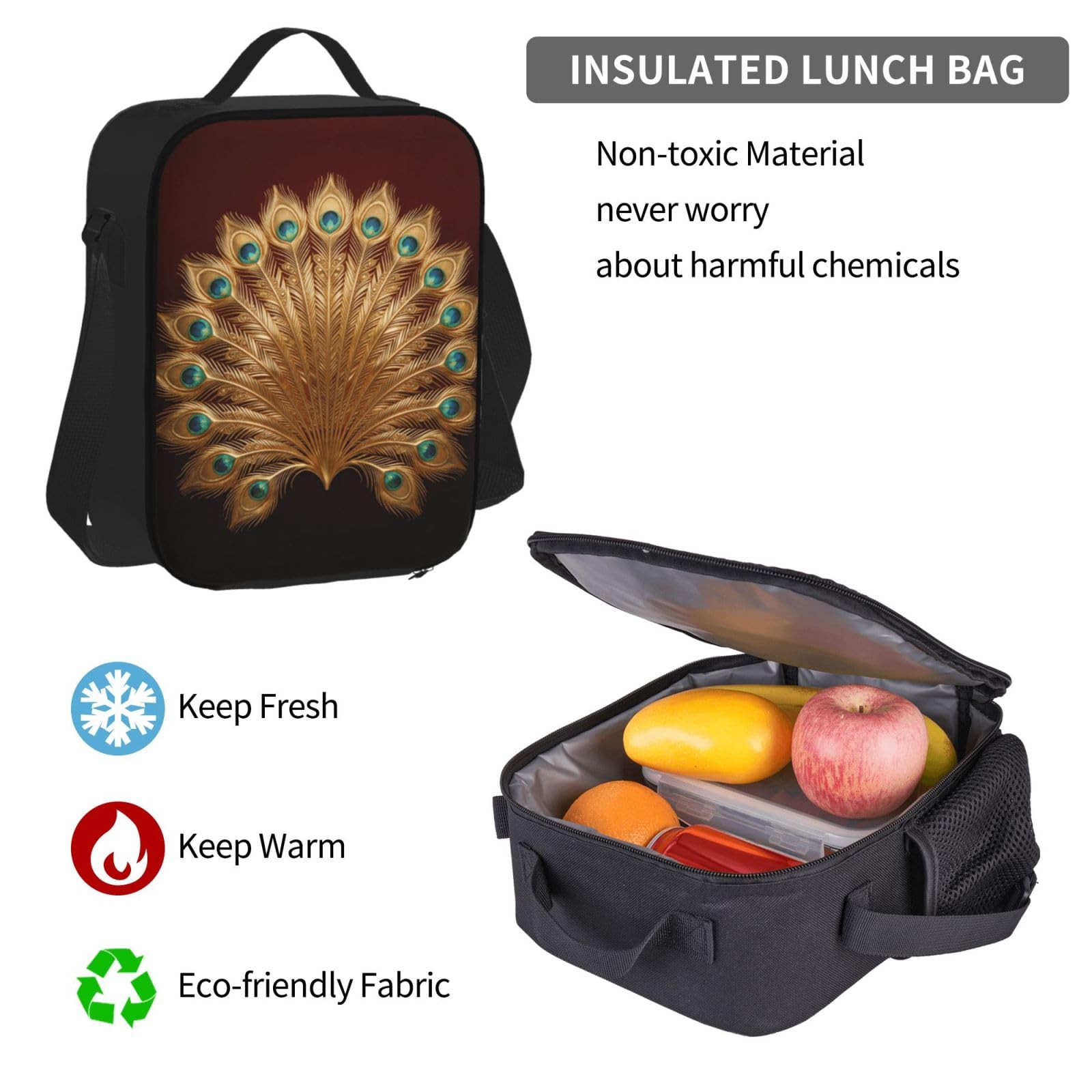 Set 3 in 1 borsa da viaggio per pendolari, borsa termica per il pranzo, borsa termica per il pranzo con custodia per computer portatile
