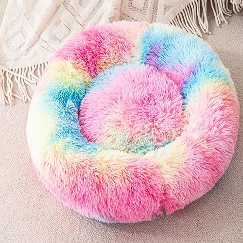 Miniatura 2 de Cama pequeña para perros y gatos, cama de dona para gatitos, sofá pequeño, cama para cachorros, cama para gatos y mascotas de 6.6 lbs
