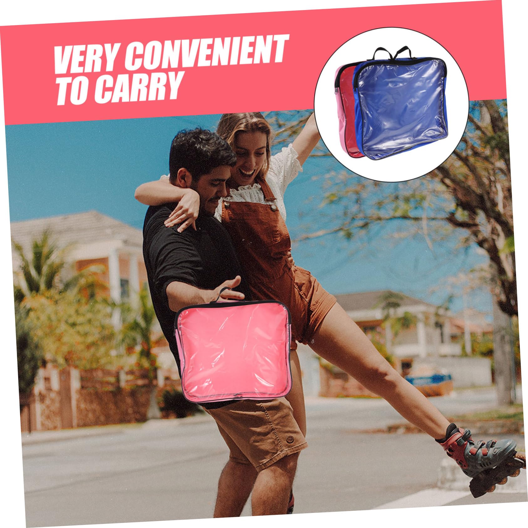UPKOCH Bolsa De Patinaje sobre Ruedas En Línea para Cubrir Accesorios Llevar Bolsa De Patines De Hielo Bolsas De Zapatos con Ruedas Tela Oxford