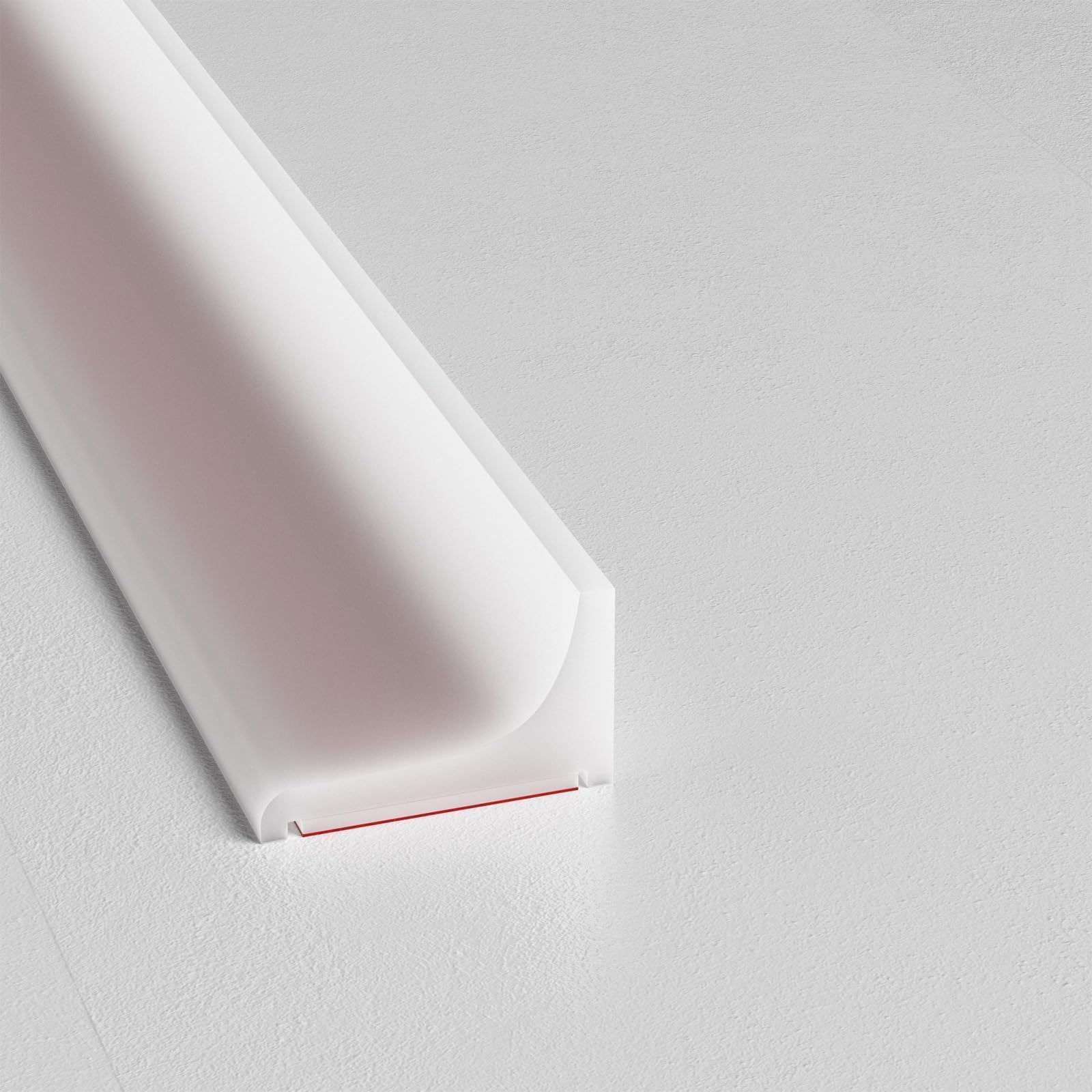 Shower Threshold Water Dam, 67 in Flexible Barrier, Transparent