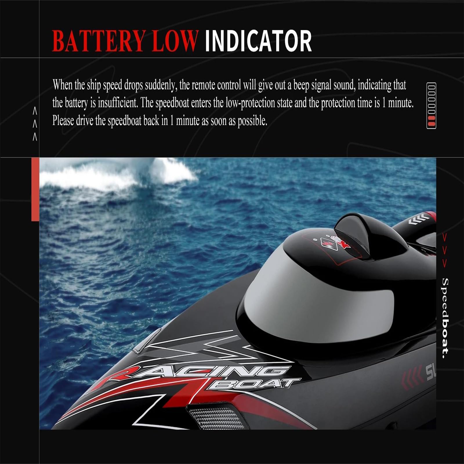 Wl916 Barca rc 2.4ghz 55km/h brushless Nave da Corsa ad Alta velocità telecomandata motoscafo Giocattolo per Adulti,Quadruple Battery