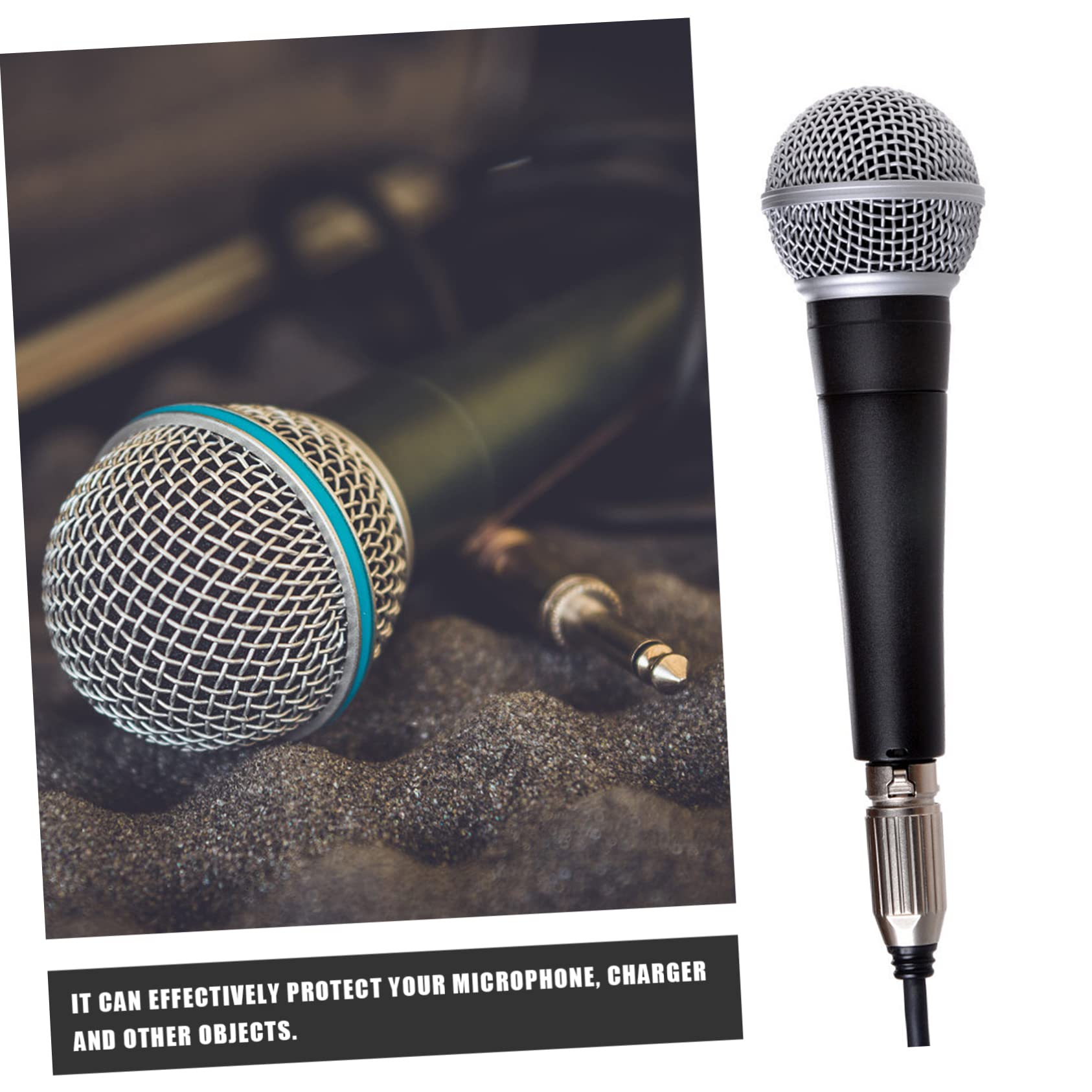 UPKOCH 2pezzi Protettiva Per Microfono Custodia Karaoke e Compatte Facile Trasportare e