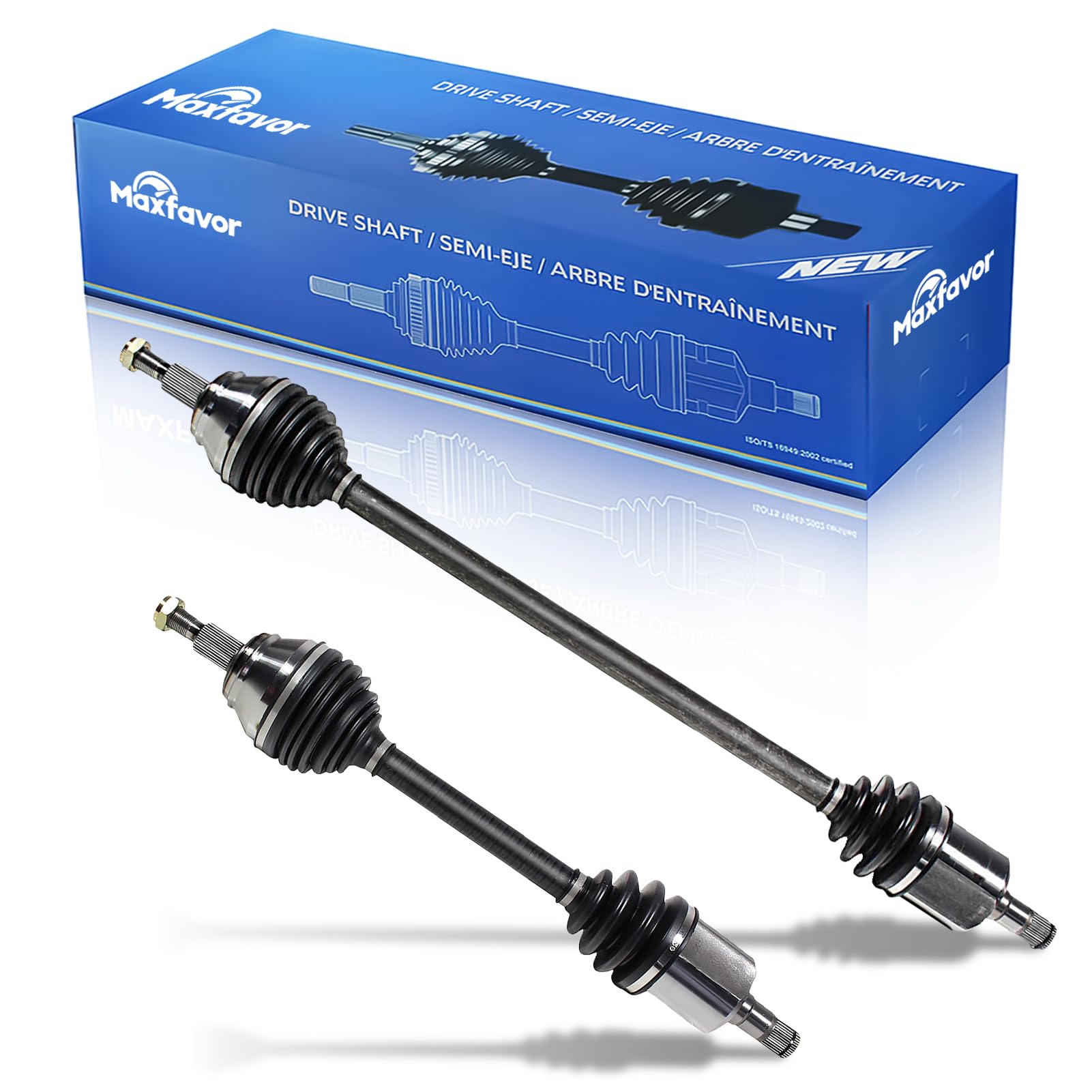 Maxfavor FWD CV Axle fit for 2006 2007 2008 2009 2010 VW Beetle, Comfortline Base Sport GLX Sport 2.5 10 SE, 2.5L L5, Auto Trans, CV Axle Shaft Assembly Front Left Right Side