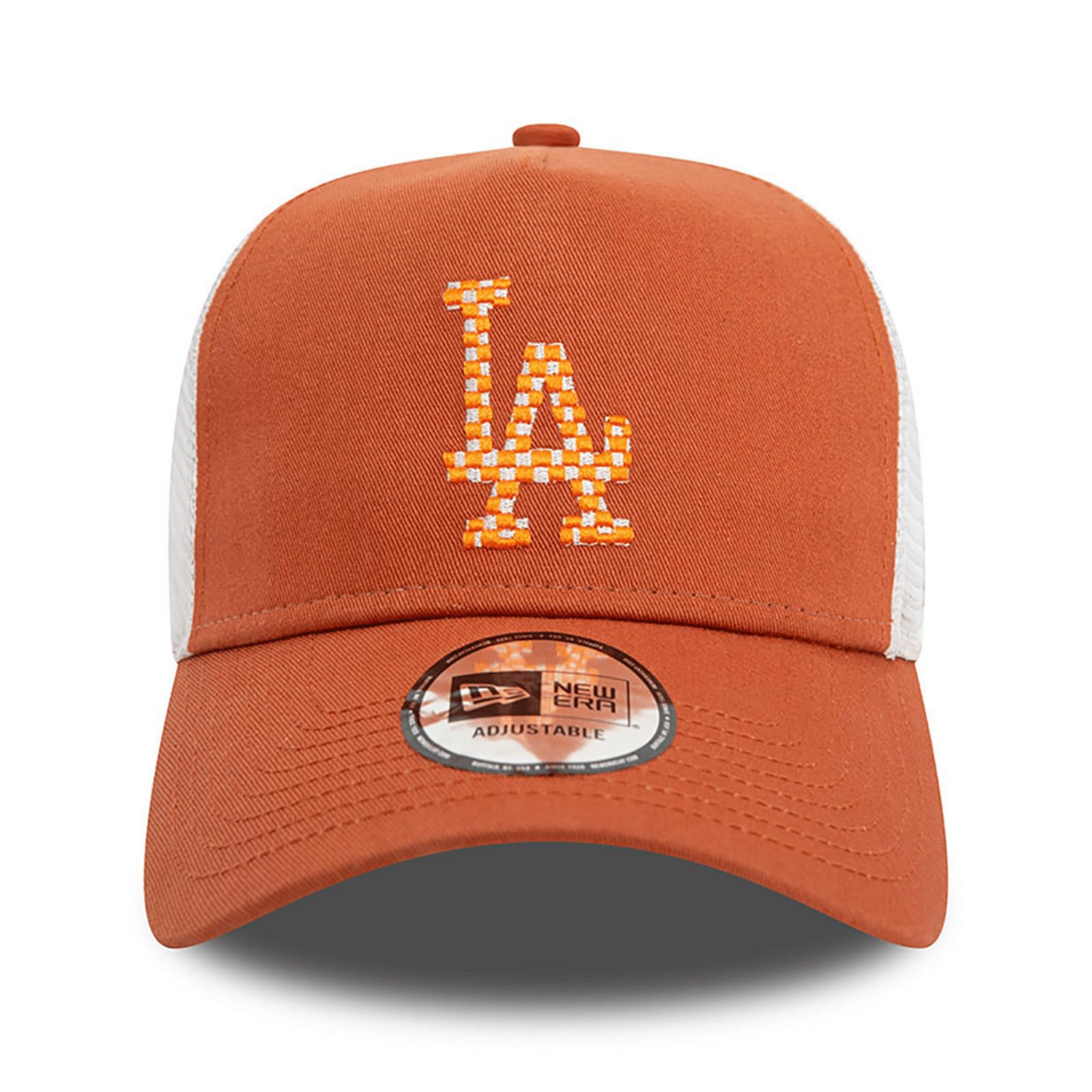 New Era Mens Seasonal Infill Trucker Cap ~ LA Dodgers Brown