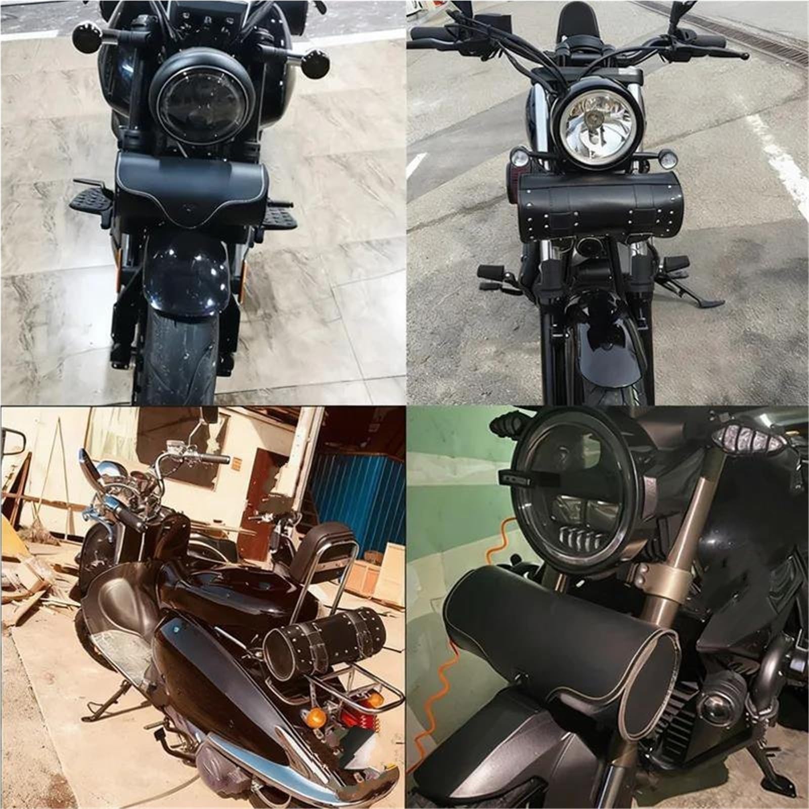 Accessori Moto Deposito Bagagli Borse Laterali Zaini Porta Attrezzi Manubrio Per Sportster Softail Dyna 883