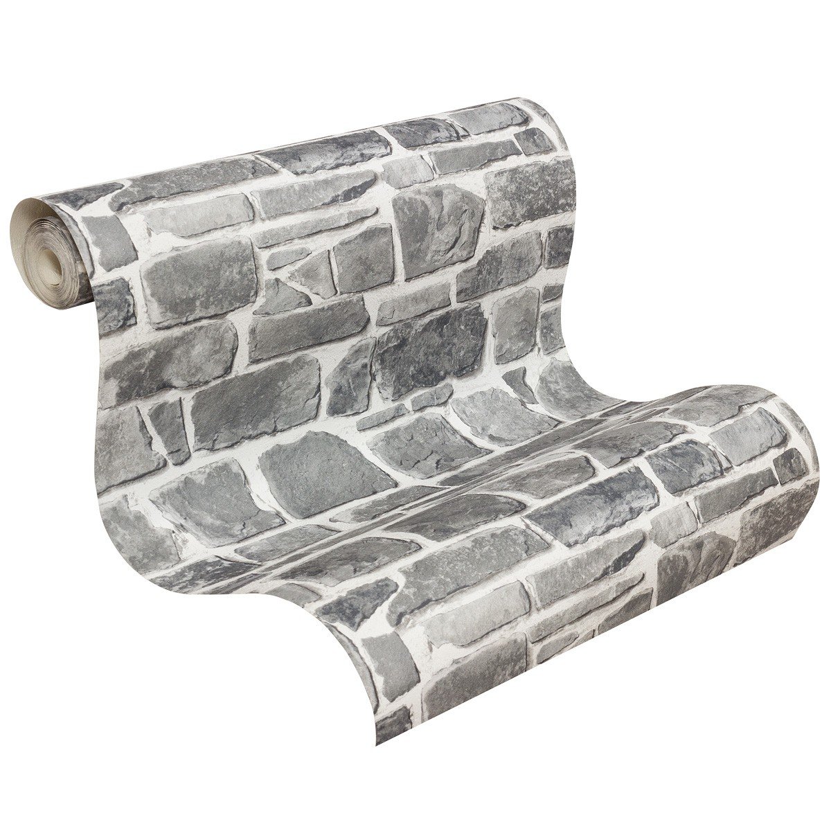 Rasch Grey Paperhangings 265620 Paper Wallpaper Collection Stones And Woods,