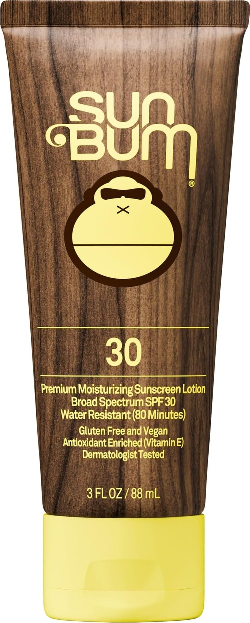 Sun Bum Original SPF 30 Sunscreen Body Lotion - Travel Size, 3 oz | Broad Spectrum Moisturizing Sunscreen with Vitamin E, Hawaii 104 Act Compliant (Made without Octinoxate & Oxybenzone) SPF 30 3 Fl Oz (Pack of 1)