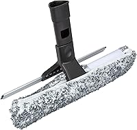 Vista 1 de SWOPT Cabezal de escobilla de goma combinada de 12 pulgadas, hoja con almohadilla de microfibra desmontable, intercambiable con todos los productos