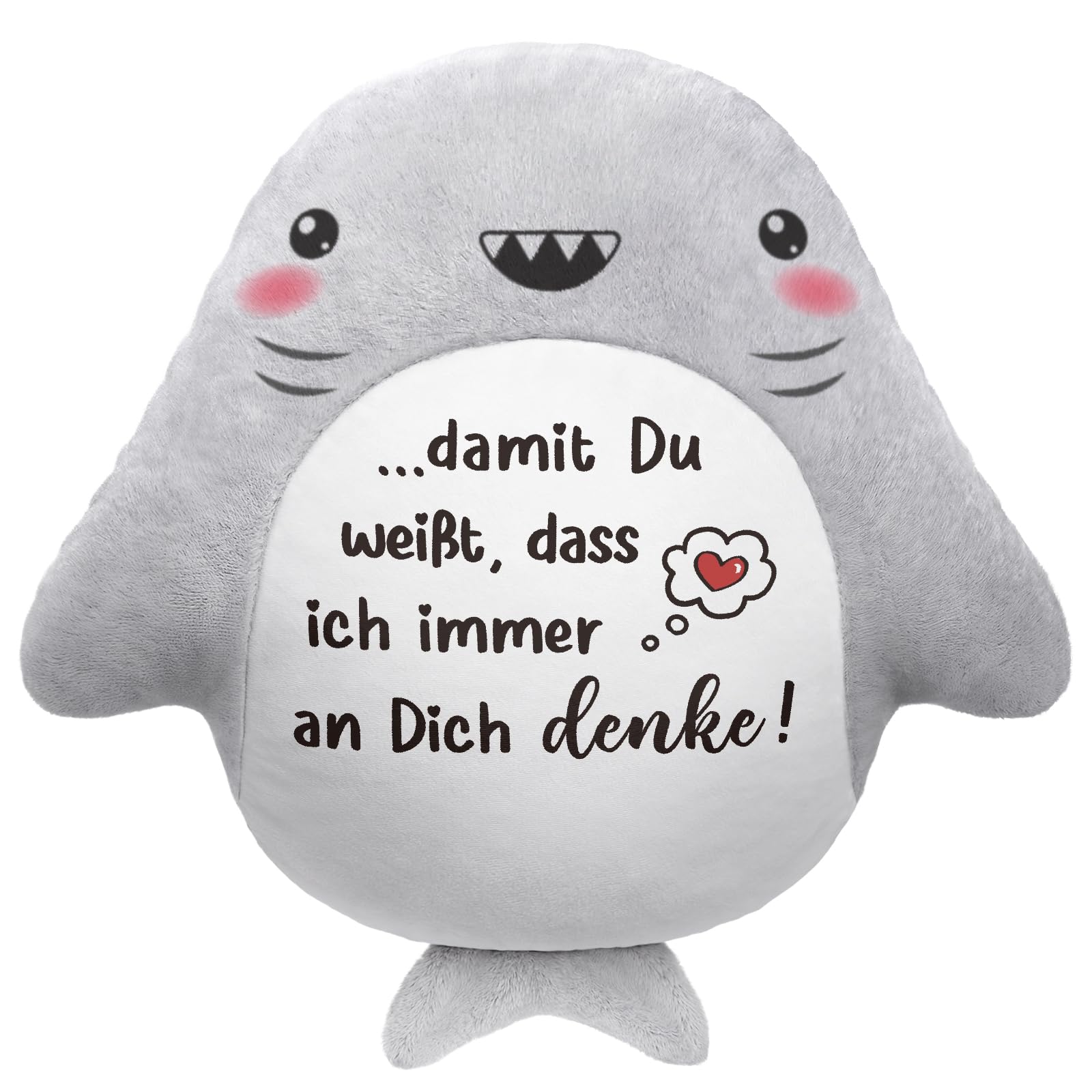 Juratar Paar Geschenk – Hai Kissen mit Spruch, Partner Gesch
