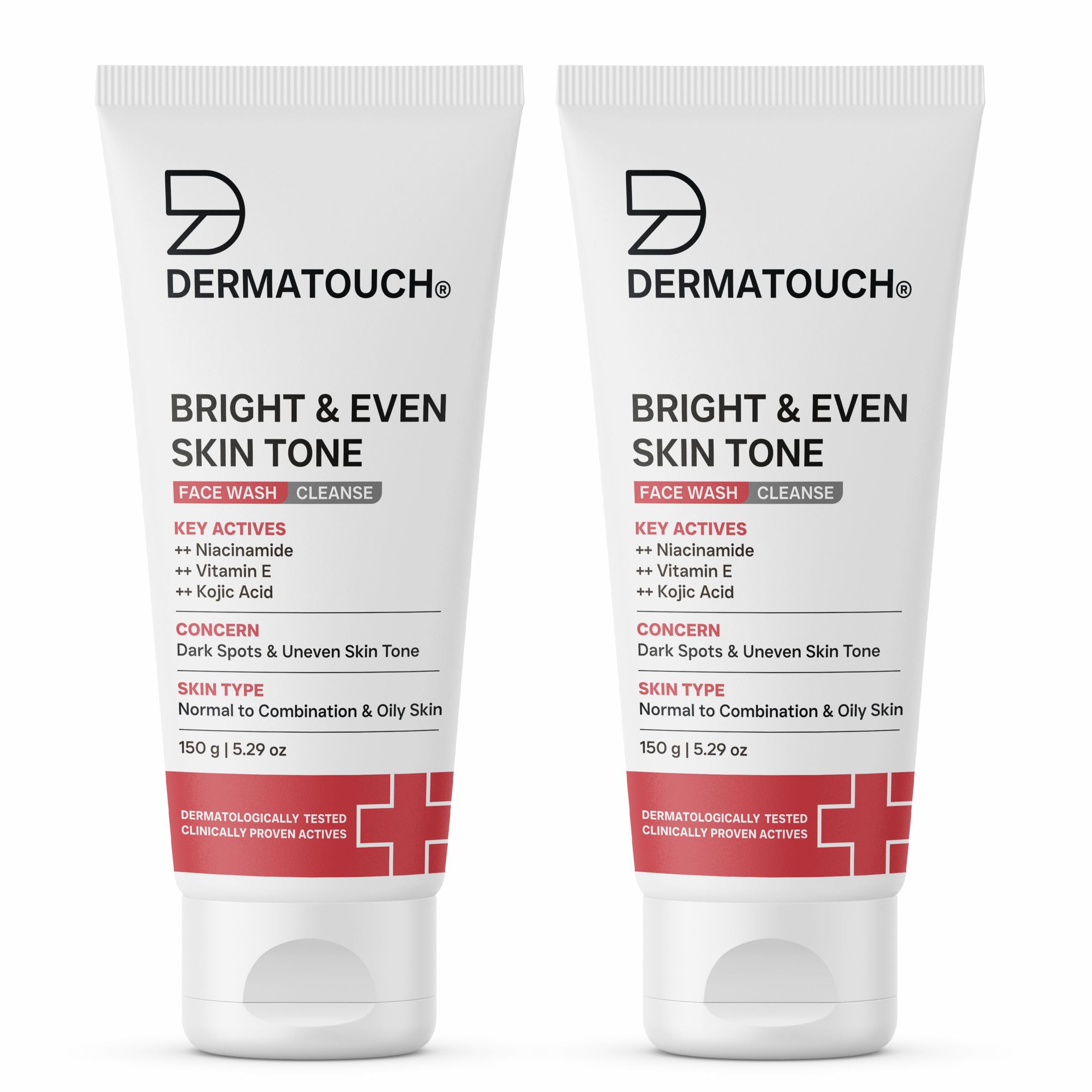 Bright & Even Skin Tone Face Wash | For Tan & Dark Spot Removal | For Even & Glowing Skin | For All Skin Types | For Both Men & Women - 150g (Pack of 2)