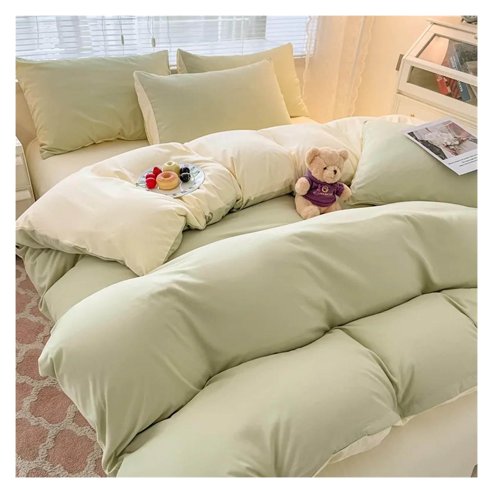 Housse de couette Queen blanche texturée pour des nuits douces et un lit douillet de literie