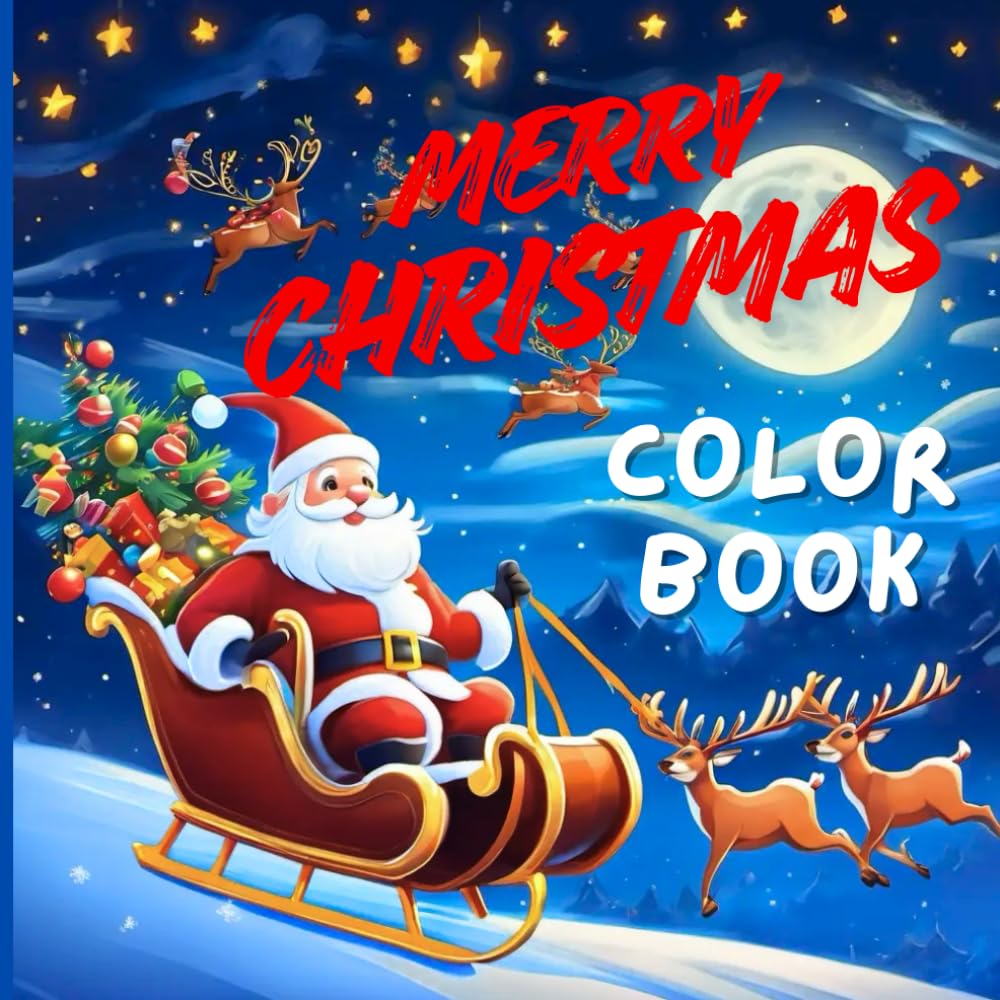 Merry Christmas: kids color book