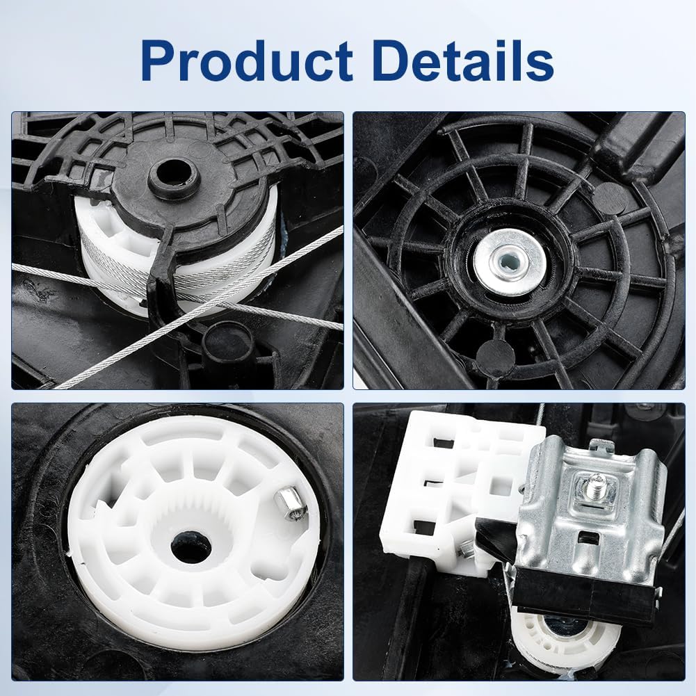 Front Left Driver Side Power Window Regulator with Panel Without Motor Compatible with Kia Sportage 2017 2018 2019 2020 2021 Replacement for 82471-D9010