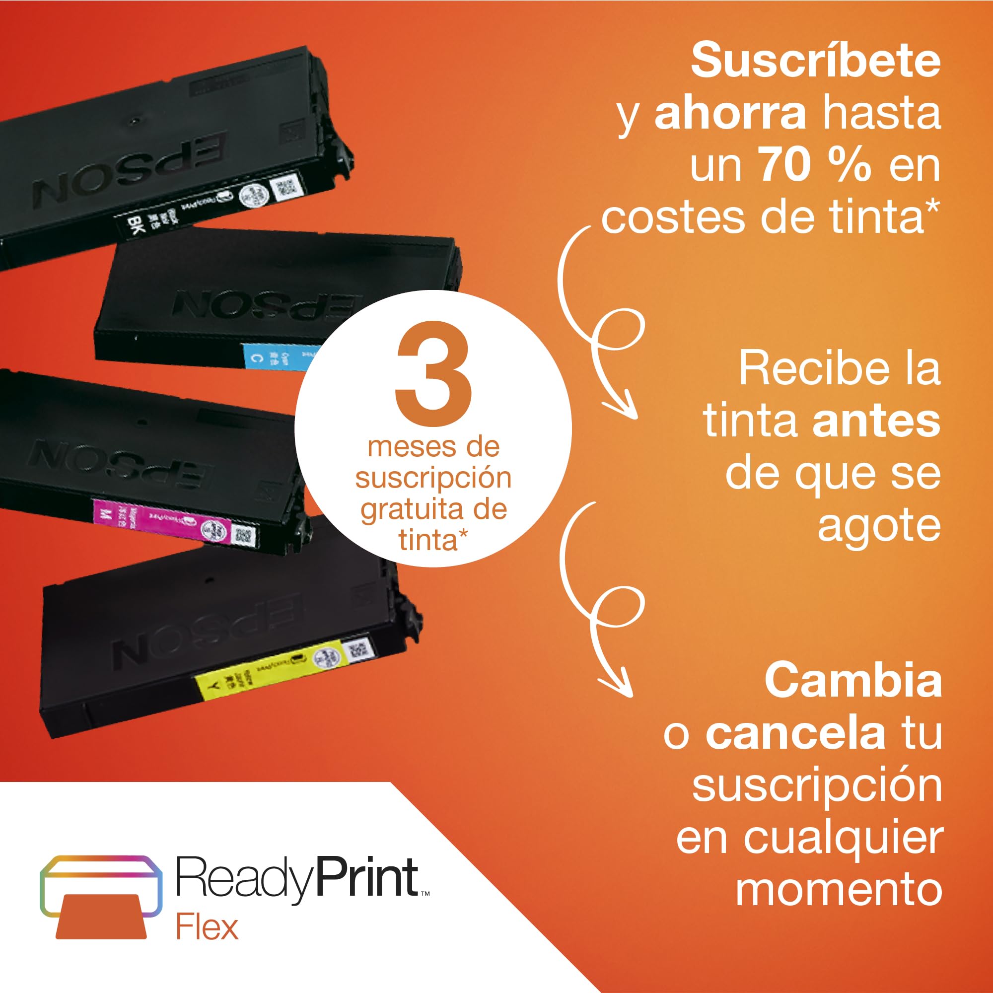 Epson Impresora de inyección de Tinta multifunción Workforce WF-7830DTWF A3 con conectividad inalámbrica y 3 Meses Gratis de suscripción de Tinta ReadyPrint*