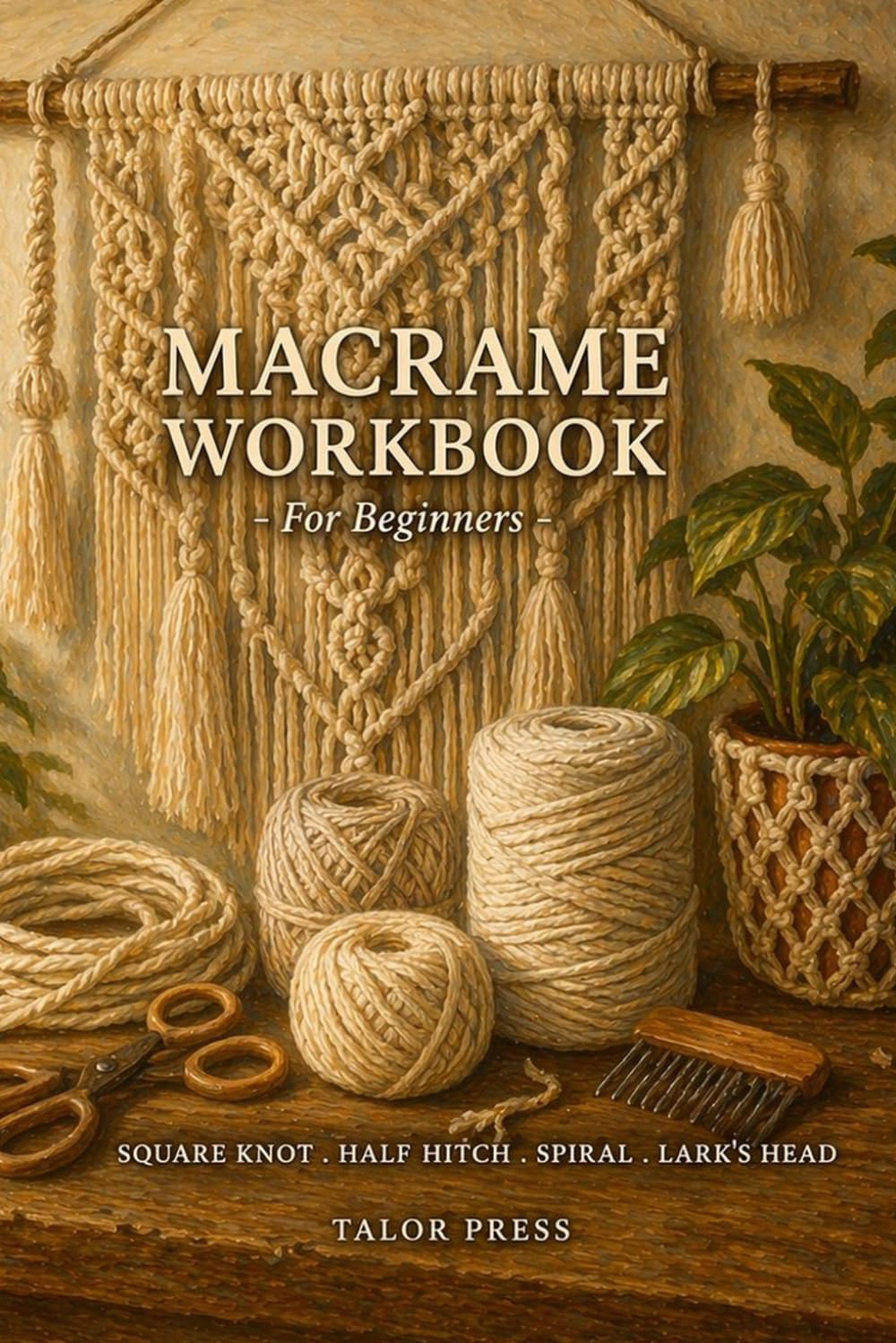 Macrame for Beginners: A Step-by-Step Workbook for Knots, Patterns, and Beautiful Handmade Projects
