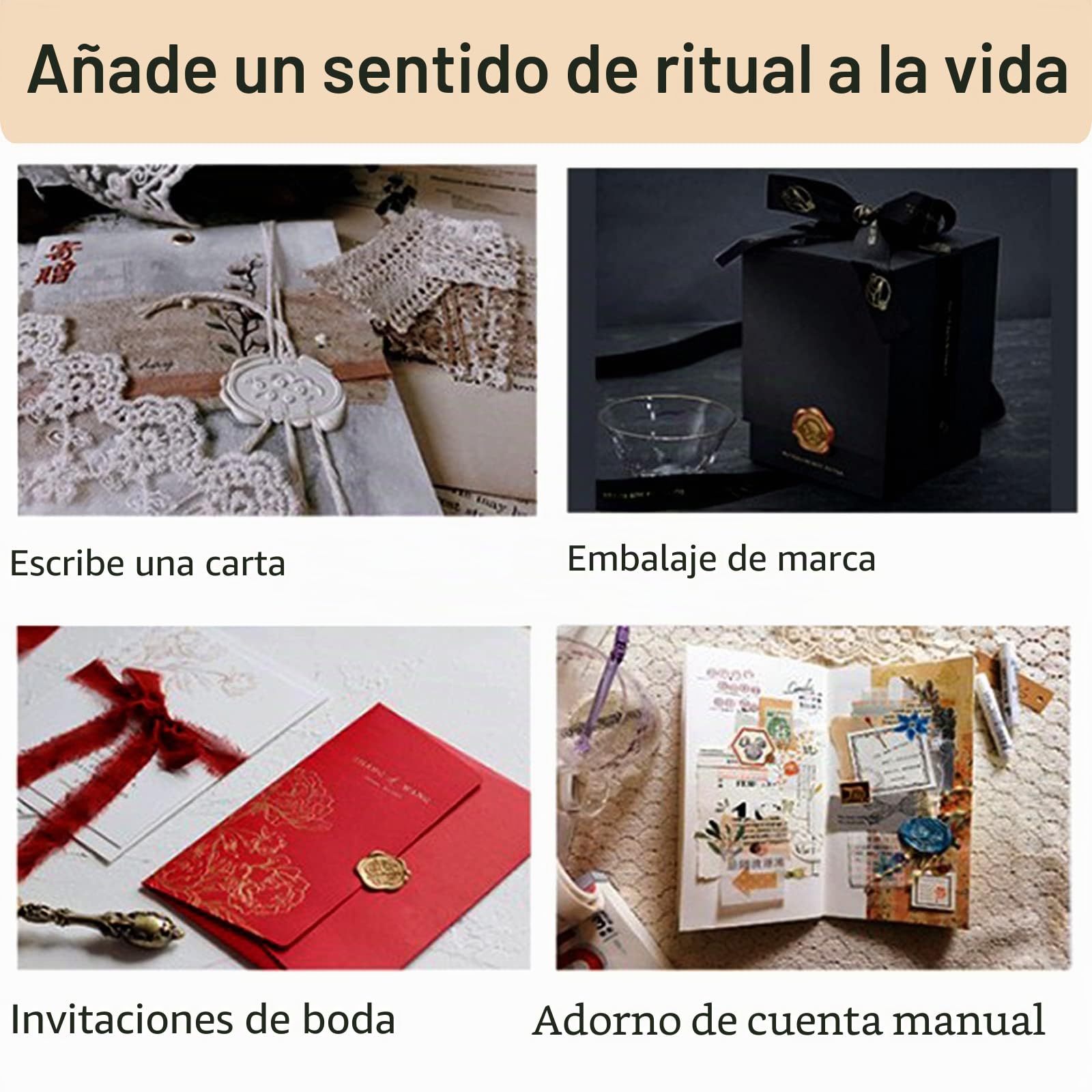Juego de Sellos de Cera, 26 Piezas Alfabeto A-Z Cabeza de Sello de Cera de latón y 1 Mango de Madera, Sello de Lacre Vintage Desmontable para Invitaciones, Sobres de Cartas, Manuscritos Antiguos