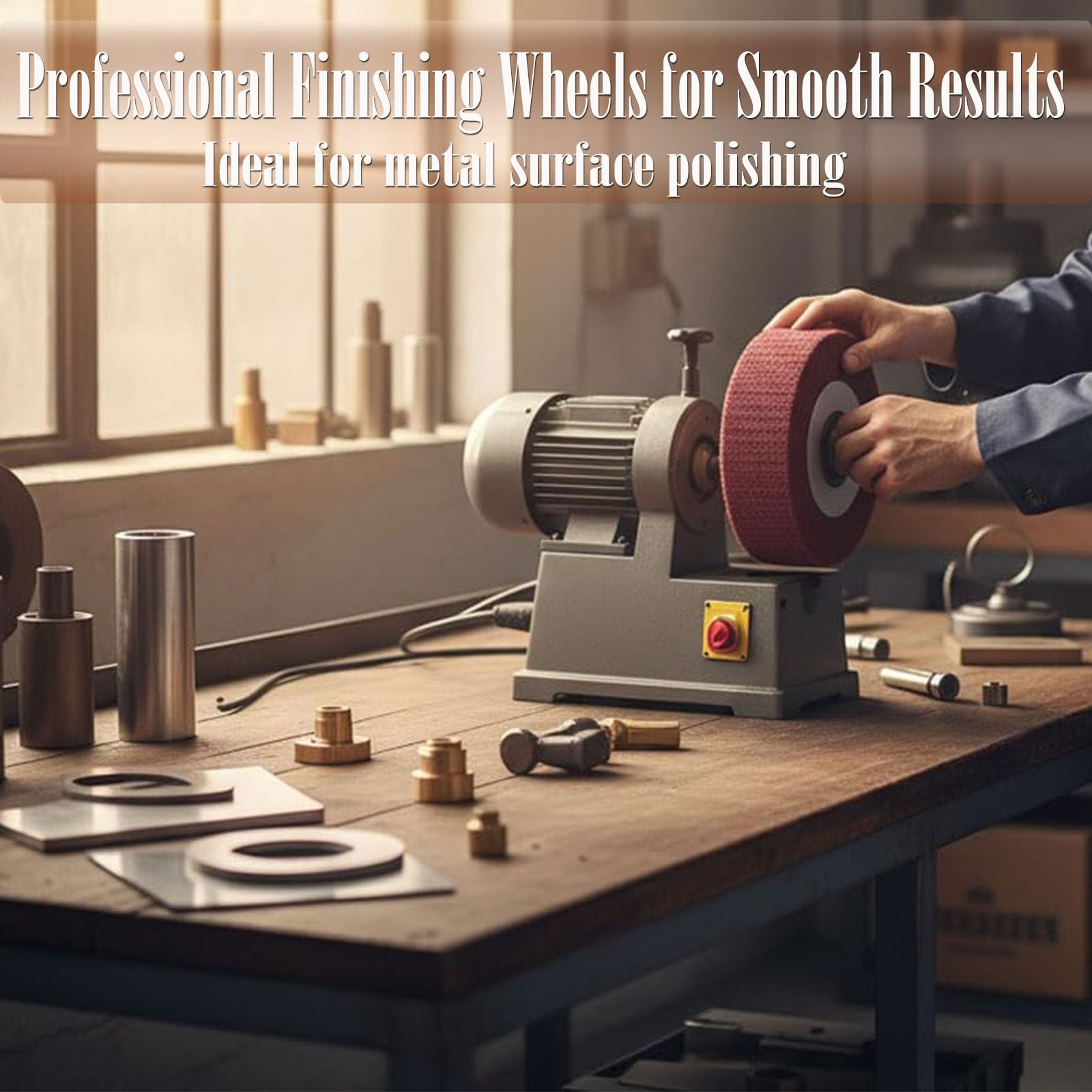 Buffing Wheels - 6 Inch Non-Woven Polishing -5