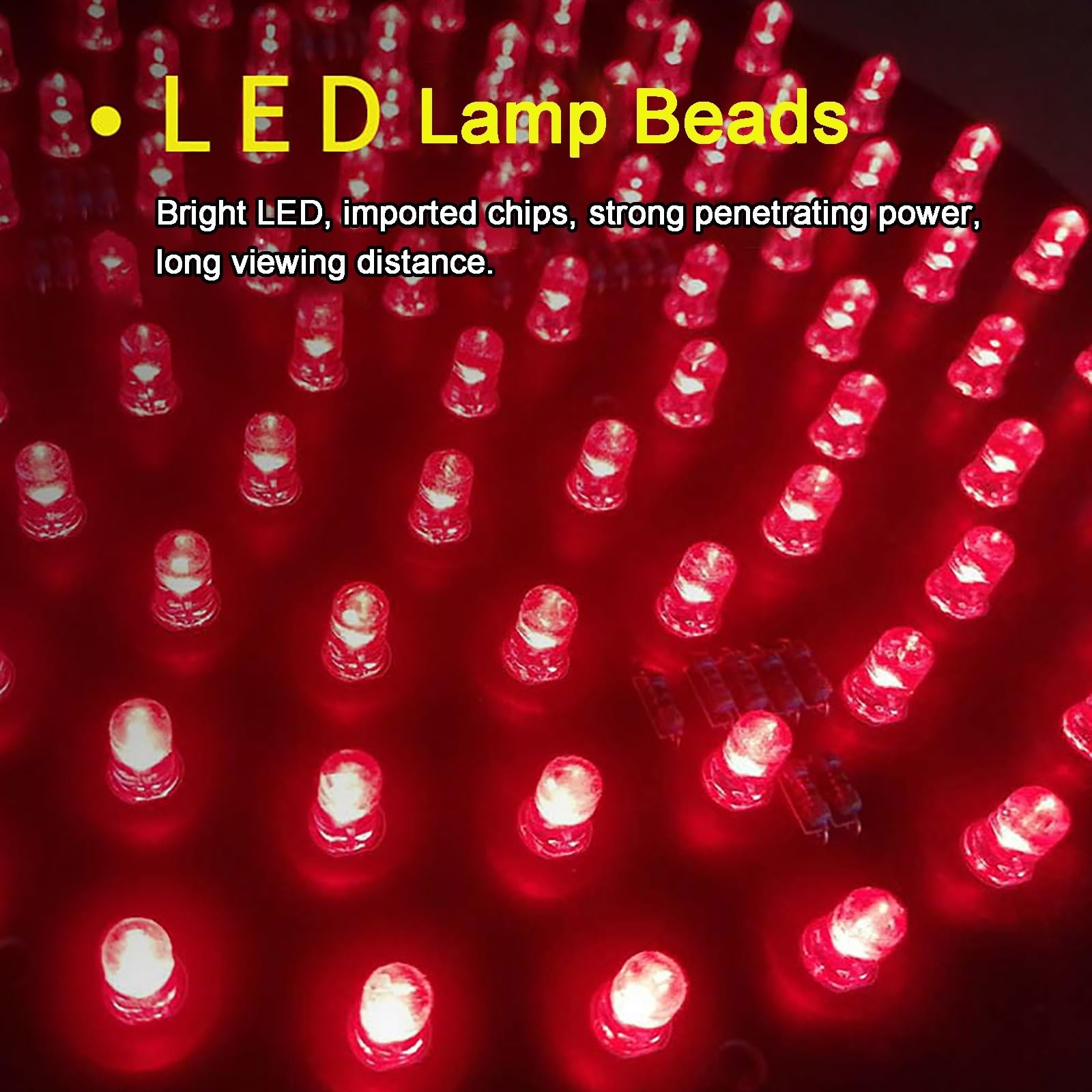 FAXIOAWA Luz de señal de tráfico LED Industrial, 3 Luces Rojas/Amarillas/Verdes, luz de Advertencia indicadora de 12 Pulgadas, luz de Parada y Marcha, 168 LED, Carcasa de PC Resistente al Agua