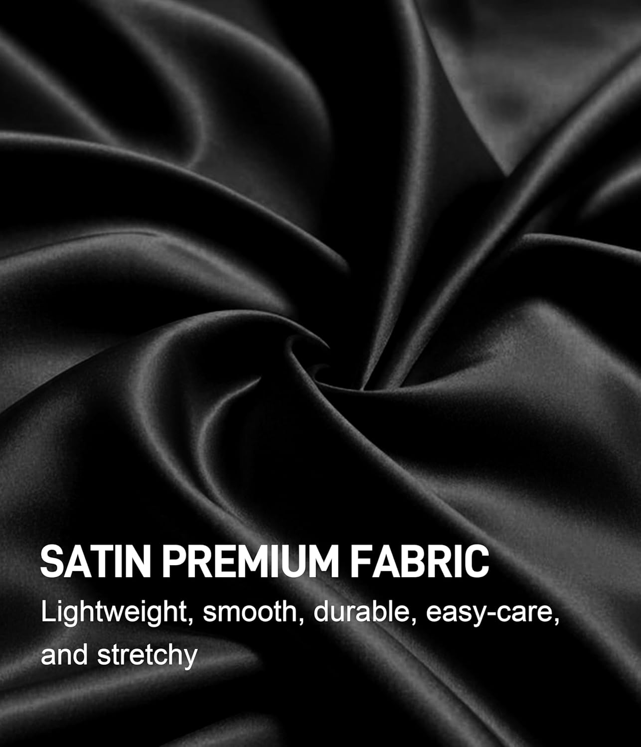 Satin Boxers for Men 5 Pack, Silk Feeling Boxer Shorts with Button Fly, Breathable Loose Men's Underwear for Sleep - Image 4