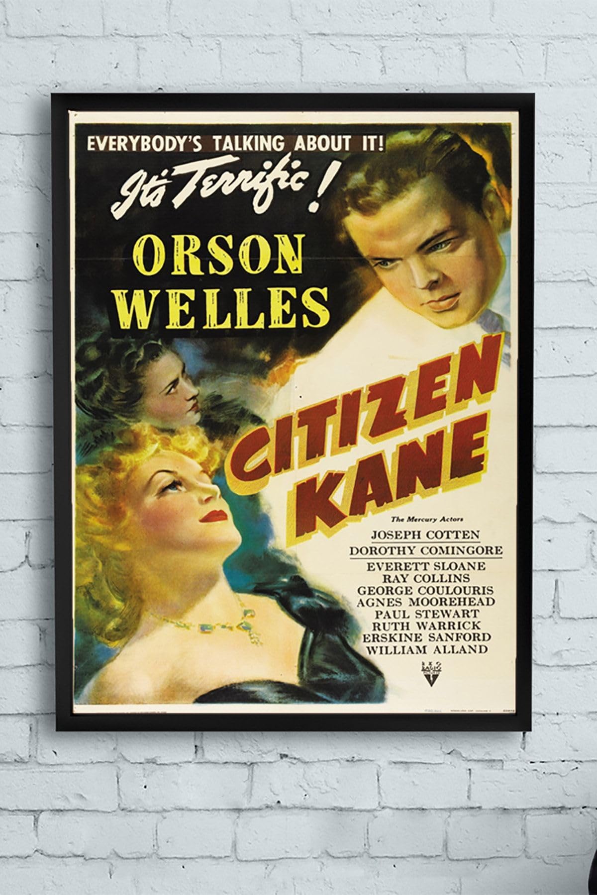 Postermanya (pster10571) Citizen Kane-yurttaş Kane Film Afişi Çerçeveli Tablo (21x30cm)