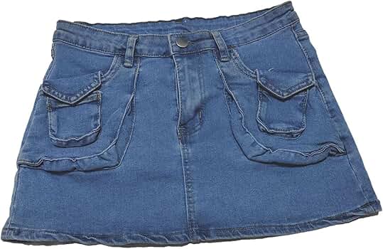 Amazon.com: Low Waist Cargo Skirt Women Button Mini Cargo