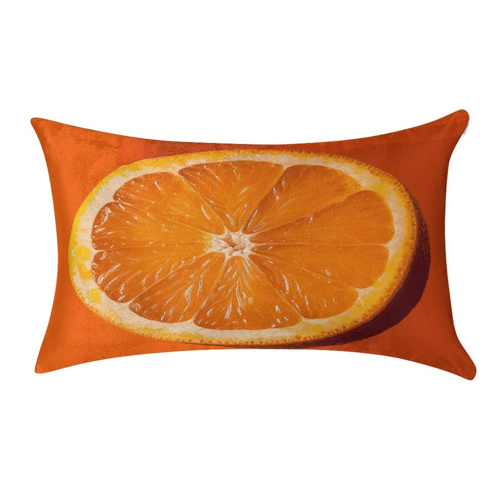 Fekiloot Style Orange Slice Pillow Covers Home Decor Pillow Cases