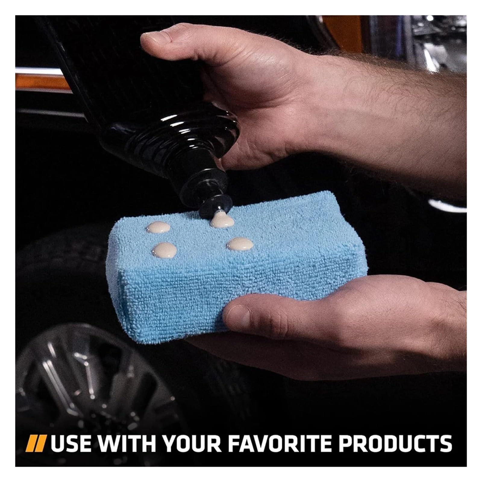1/10 Tampons applicateurs de cire for voiture, éponges polissage en microfibre douces, nettoyage mousse for l'entretien la peinture automobile(10 Pieces)