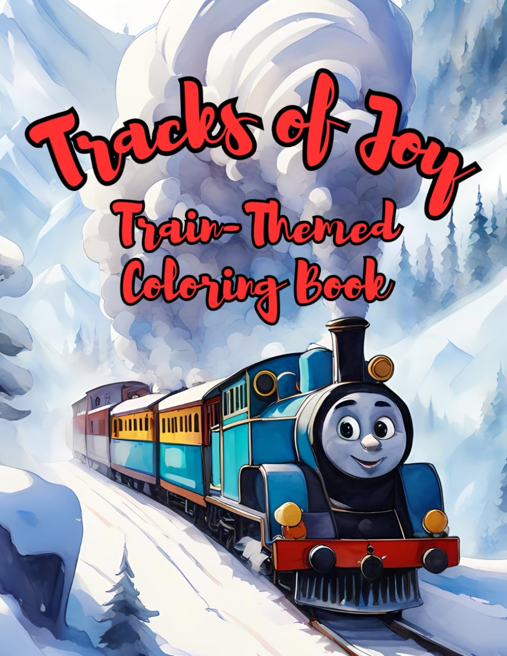 Train Coloring Book for Adults: A Relaxing Adult Coloring Book Featuring Detailed Illustrations of Steam Engines, Locomotives, and Classic Railway Scenery for Stress Relief and Mindfulness