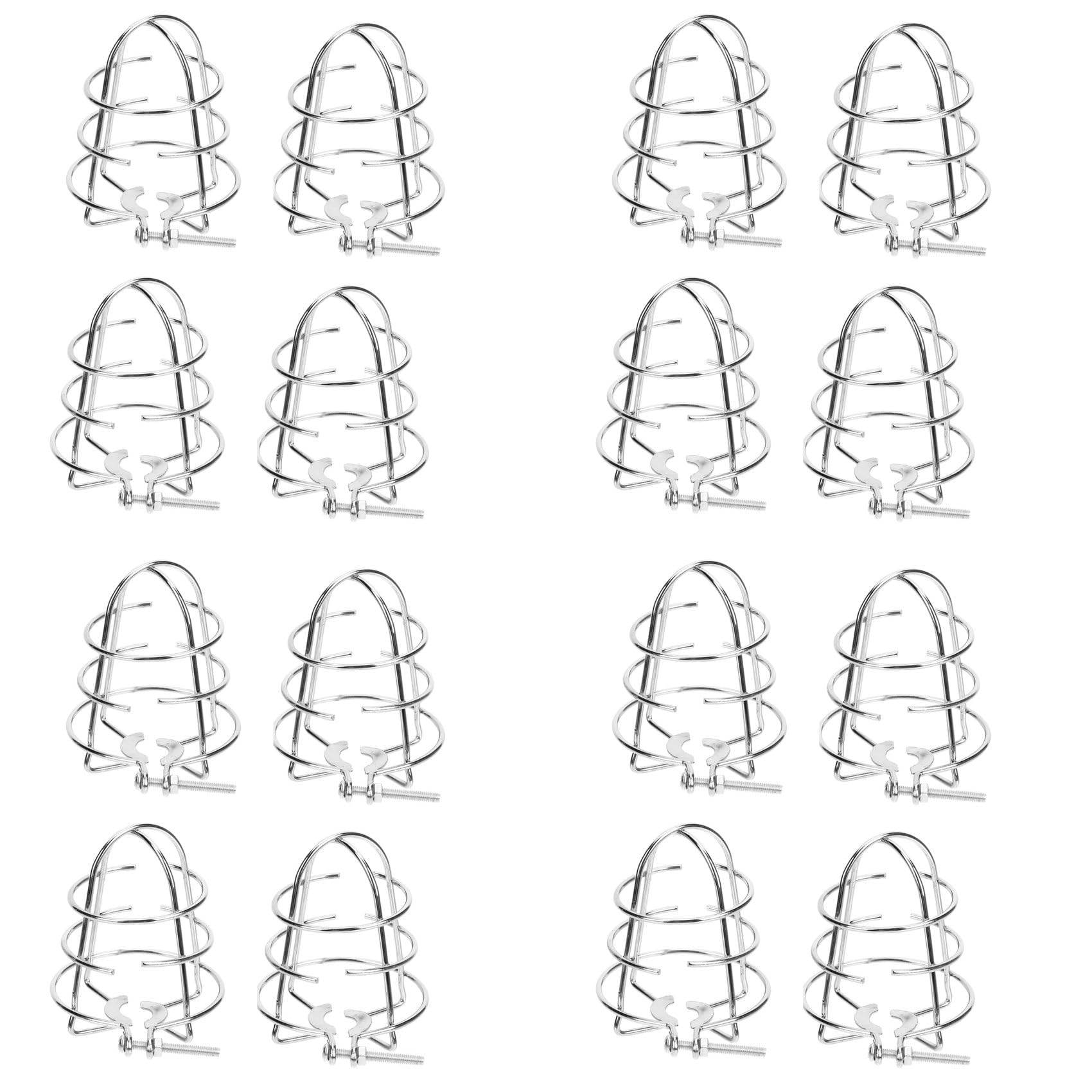 Jnchdghwa Silver Fire Sprinkler Head Guard Cover Fire Head Cage For Protecting Flush Mount/Side Wall Drywall Pendent Head Recessed 16Pcs