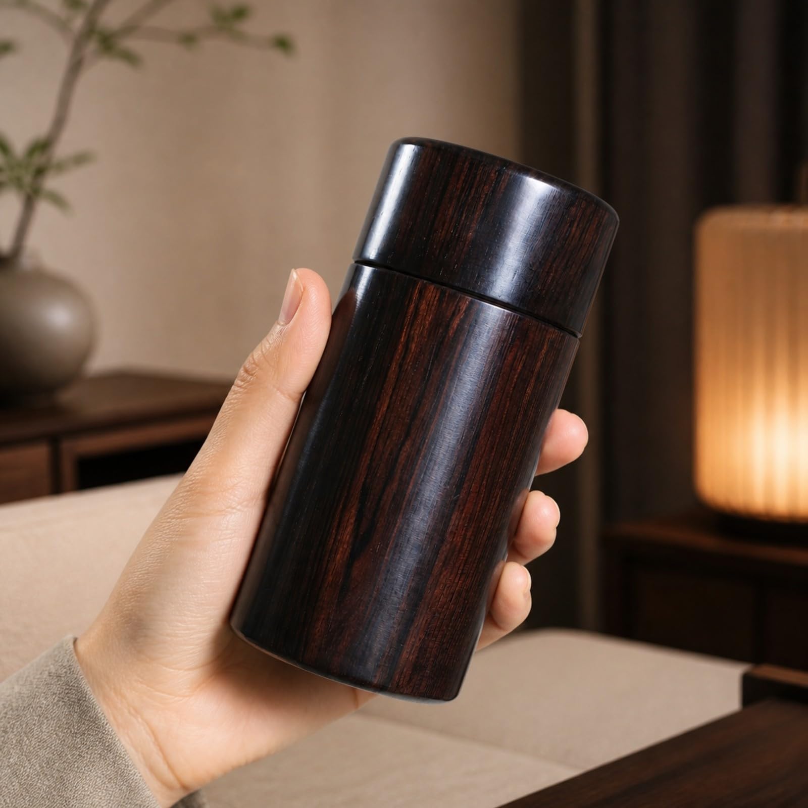 Zylindrische Teeaufbewahrung aus teedose Stabil dose mit Del für Reise, Büro
