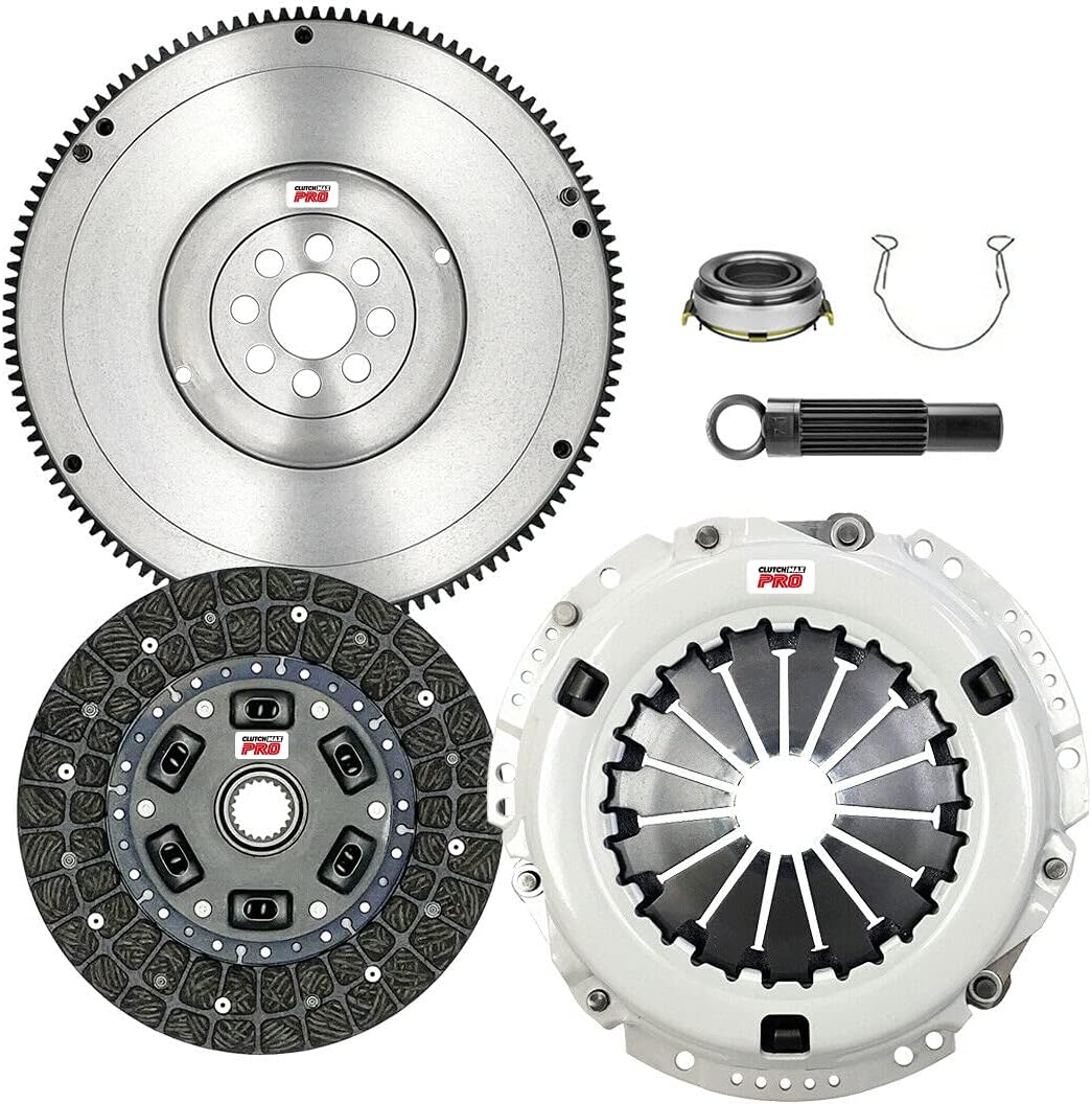 ClutchMaxPRO Performance Stage 2 Clutch Kit with Flywheel Compatible with 1990 1991 Toyota Camry All-Trac 4WD 1996-2000 RAV-4 2.0L 3S-FE (CP16168HDFW-ST2)