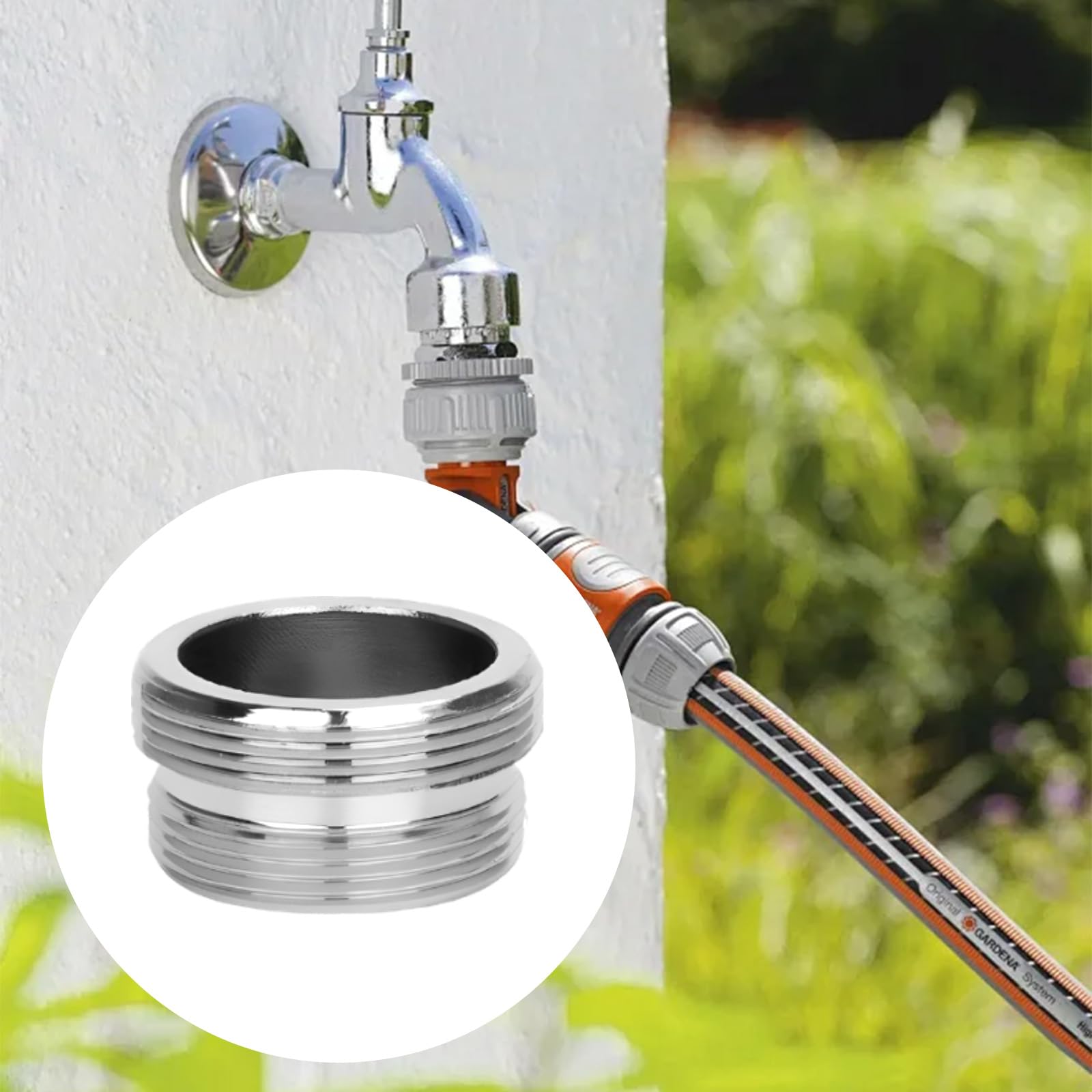Set di 7 adattatori per rubinetto M18 M22, adattatore filettato per aeratore da cucina, tubo da giardino, filtro dell'acqua e connettori standard, compatibilità universale per diversi tipi di