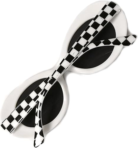 Miniatura 5 de JUSLINK Gafas de sol retro retro retro retro del marco grueso de la MOD de la lente redonda Clout Gafas de sol