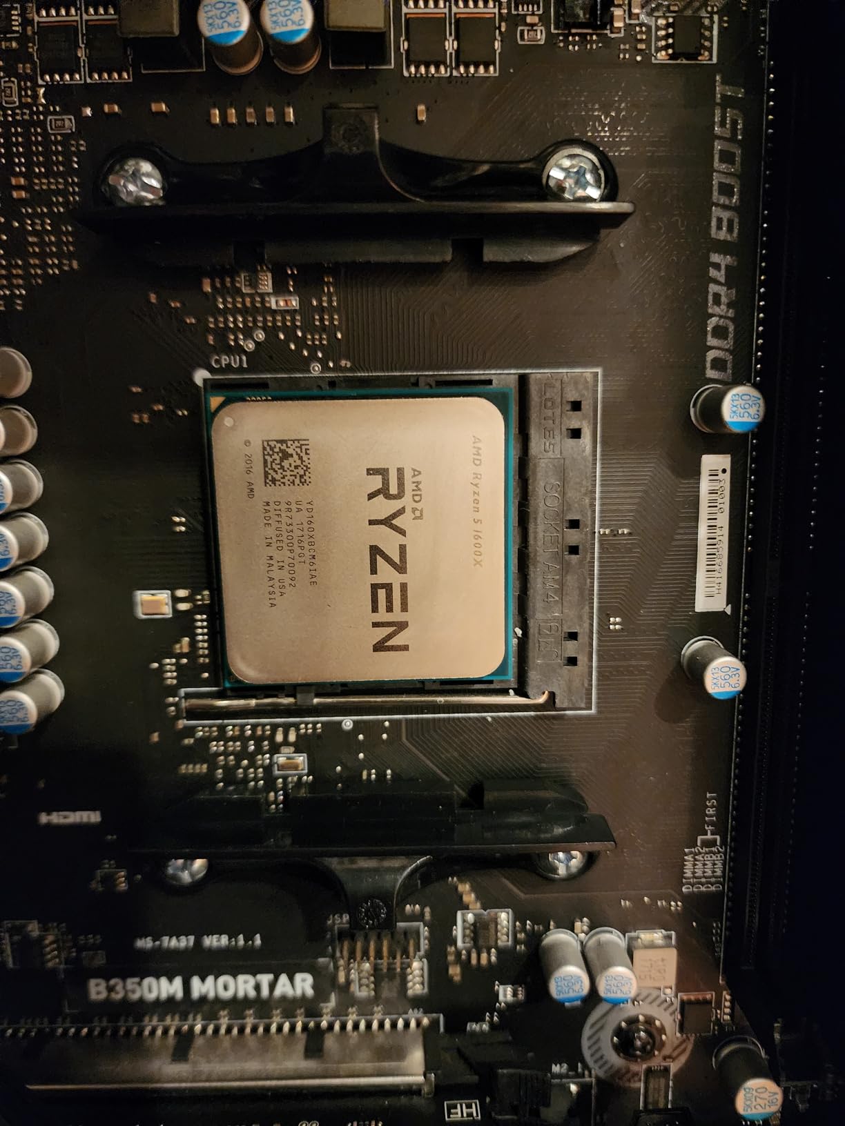 DGZZI CPU Fan Retainer Bracket 4PCS Black CPU Fan Support