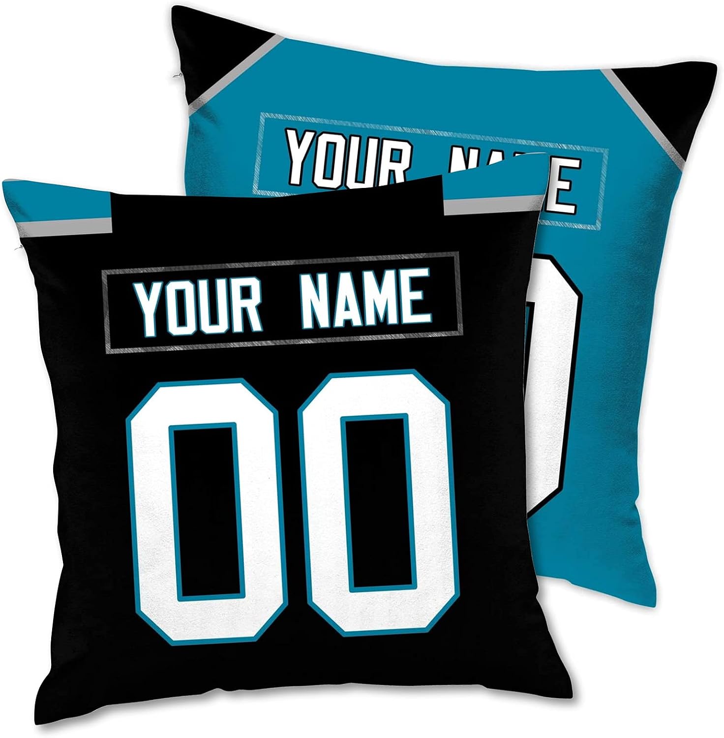ANTKING Custom Pillow 2 Packs Select Any Name & Number 18" x 18" Gifts for Men Women Youth