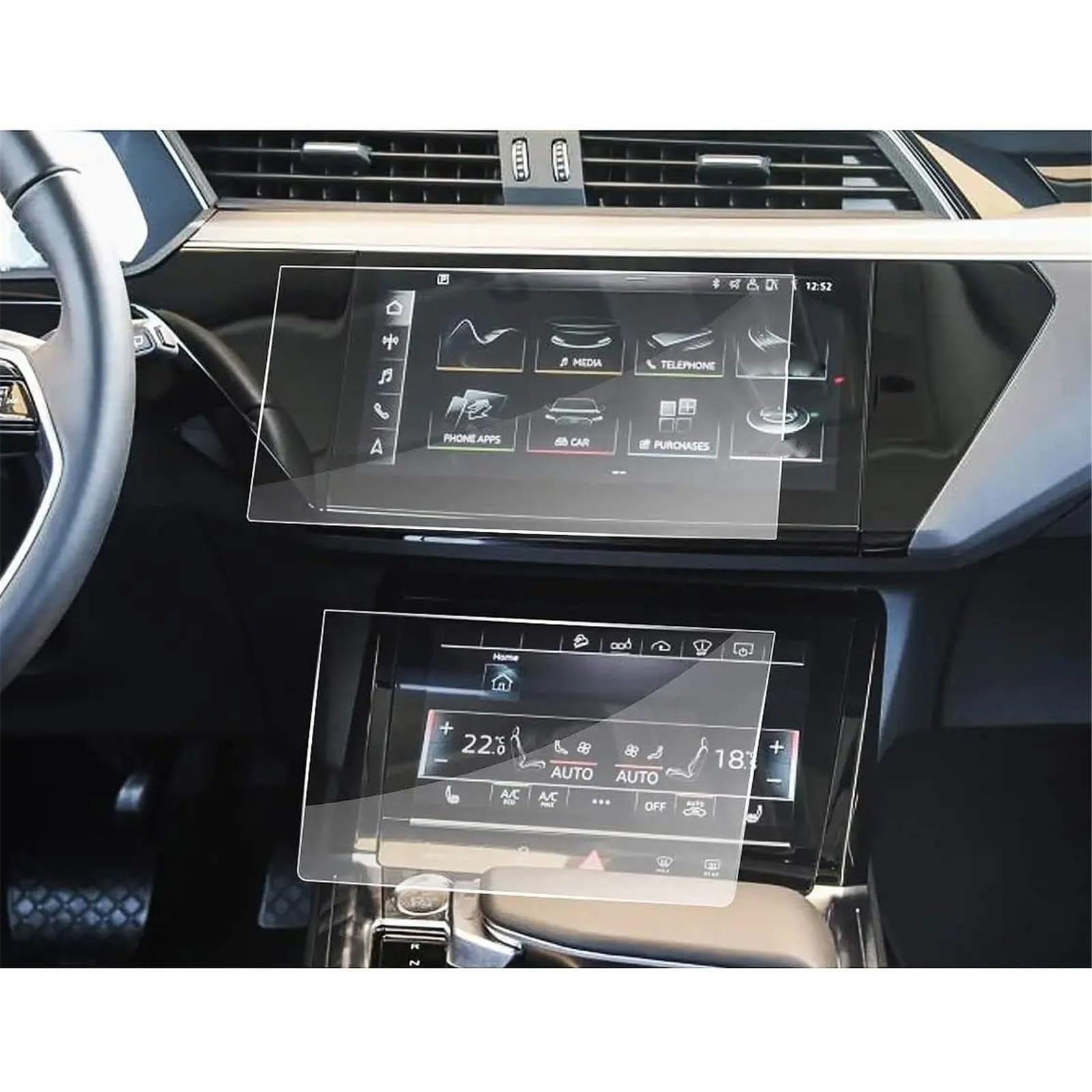 Navegador de coche Q7 Q8 E-Tron cristal templado protector 5