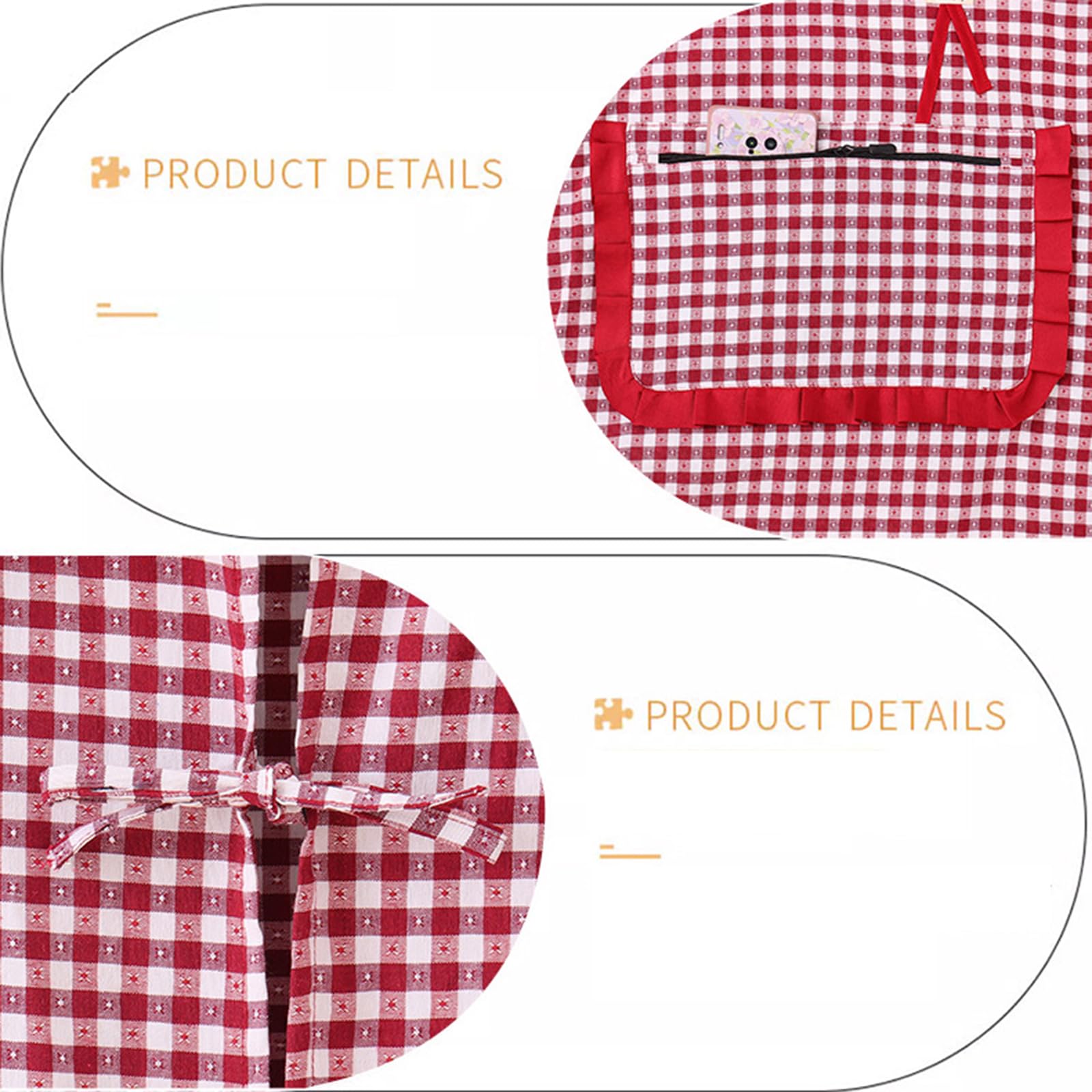 Gartenschürze, Schürzen 2 Stück Küche Damen Kochschürze mit Taschen Kochen