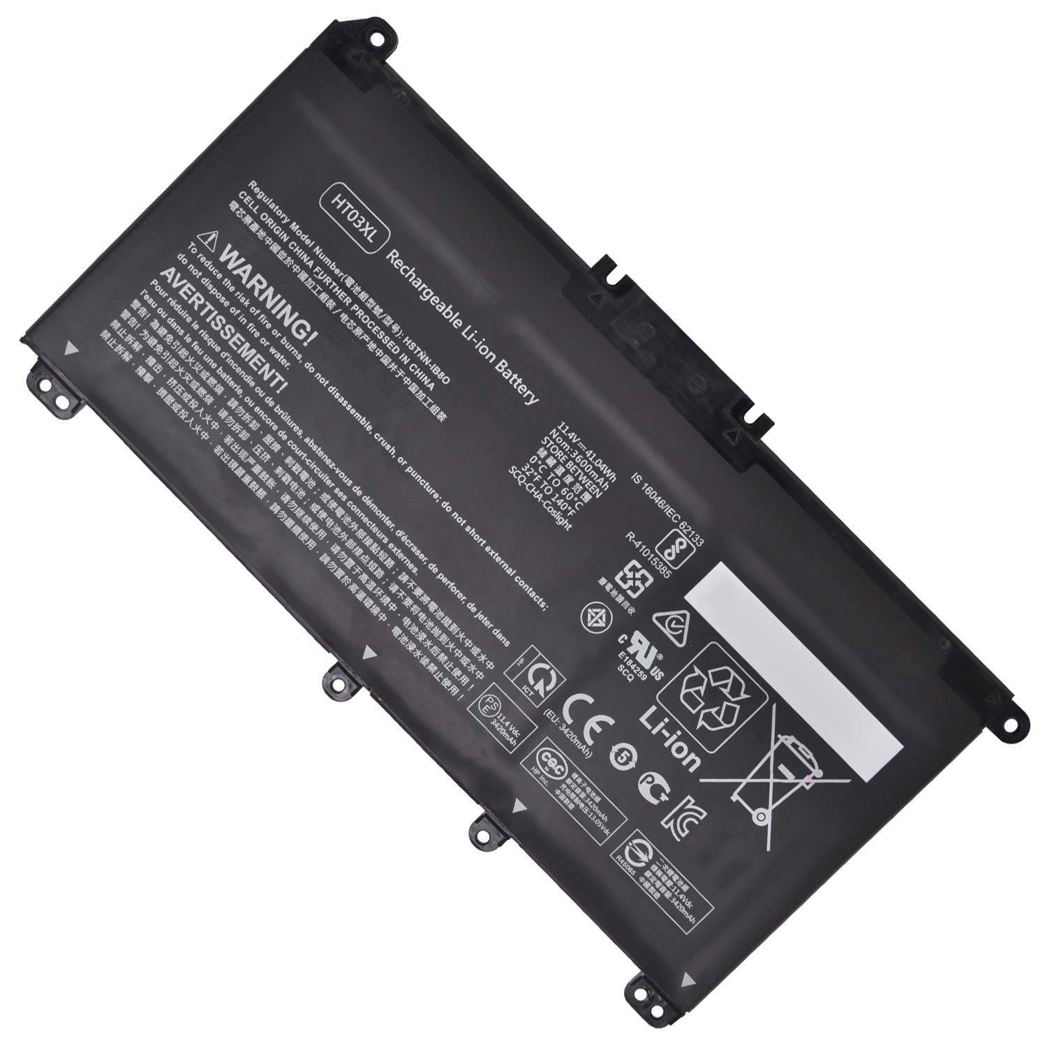 Vhbw Batteria Compatibile Per HP Pavilion 11-N000 Series – 3800mAh, 7.6V, Li-Ion, Sostituisce PL02XL, HSTNN-DB6B, Ricambio Per Notebook, Alta Qualità - 3